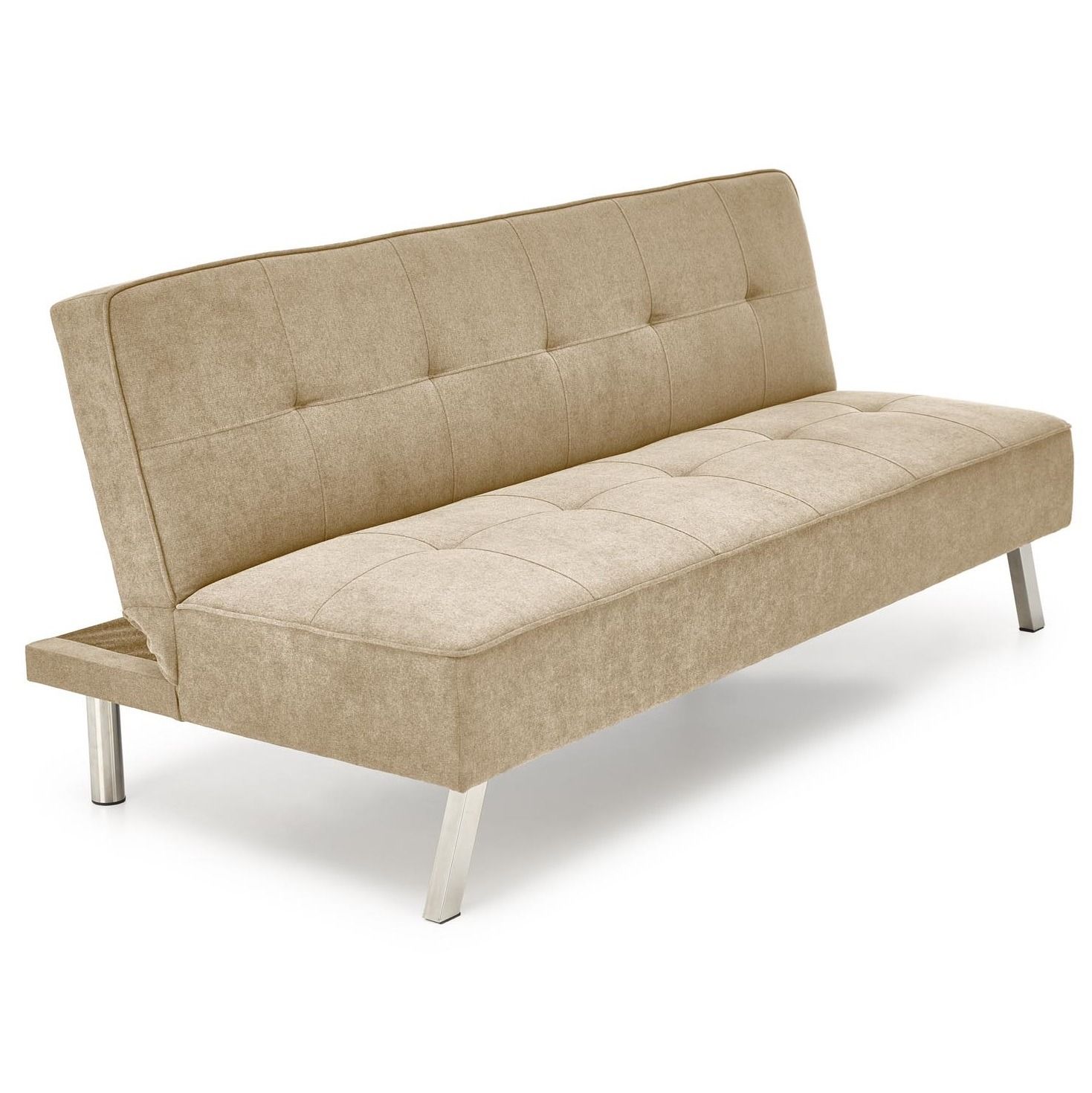 Stijlvolle slaapbank Carlito 175 cm in lichtbeige – ideaal voor elke woonkamer