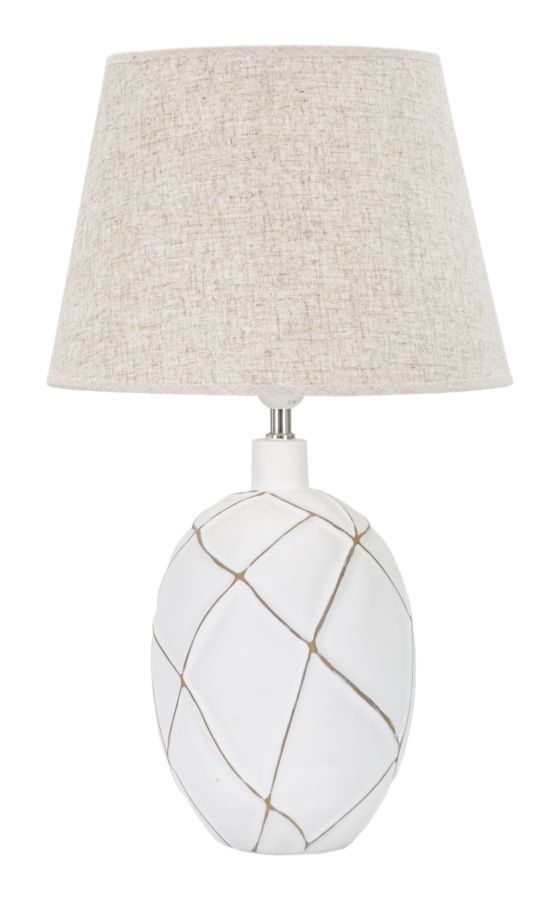 Stijlvolle tafellamp Mauro Ferretti Polyresin Lines – Ø 35 cm × 60 cm