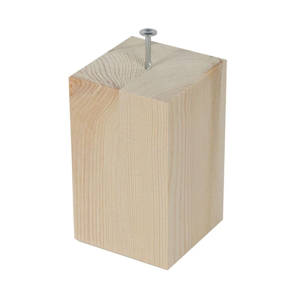 Stijlvolle vierkante houten meubelpoot – 9×9 cm, 15 cm hoog