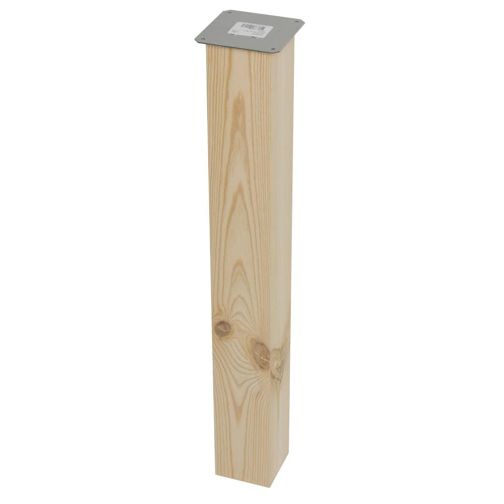 Stijlvolle vierkante tafelpoot van massief hout – 72 cm hoog, 9 × 9 cm