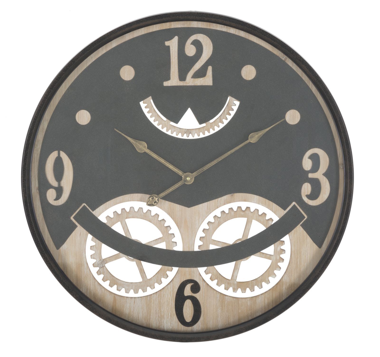 Stijlvolle Wandklok van Mauro Ferretti – 67 cm Ø, Slank Design