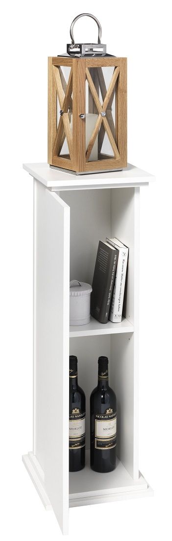 Stijlvolle witte zuil Essex – 89 cm voor planten en decoratie