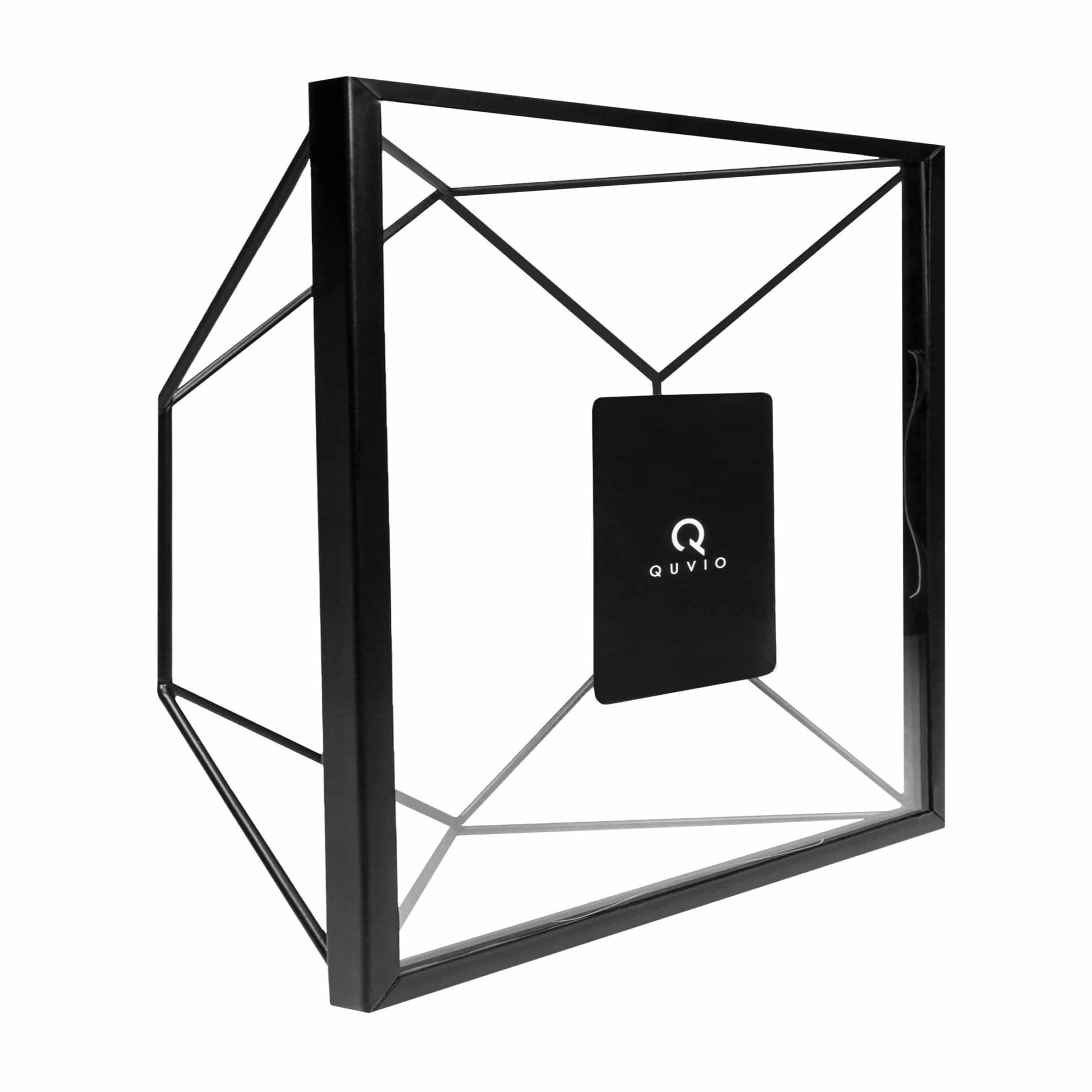 Stijlvolle Zwarte Hexagon Fotolijst van QUVIO – Perfect voor kleine foto’s