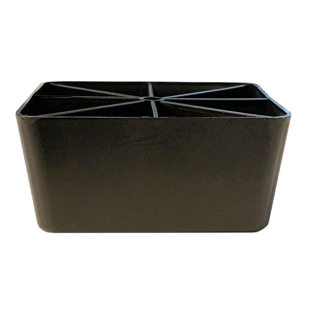 Stijlvolle Zwarte Kunststof Meubelpoot 11 × 11 cm – Furniture Legs Europe
