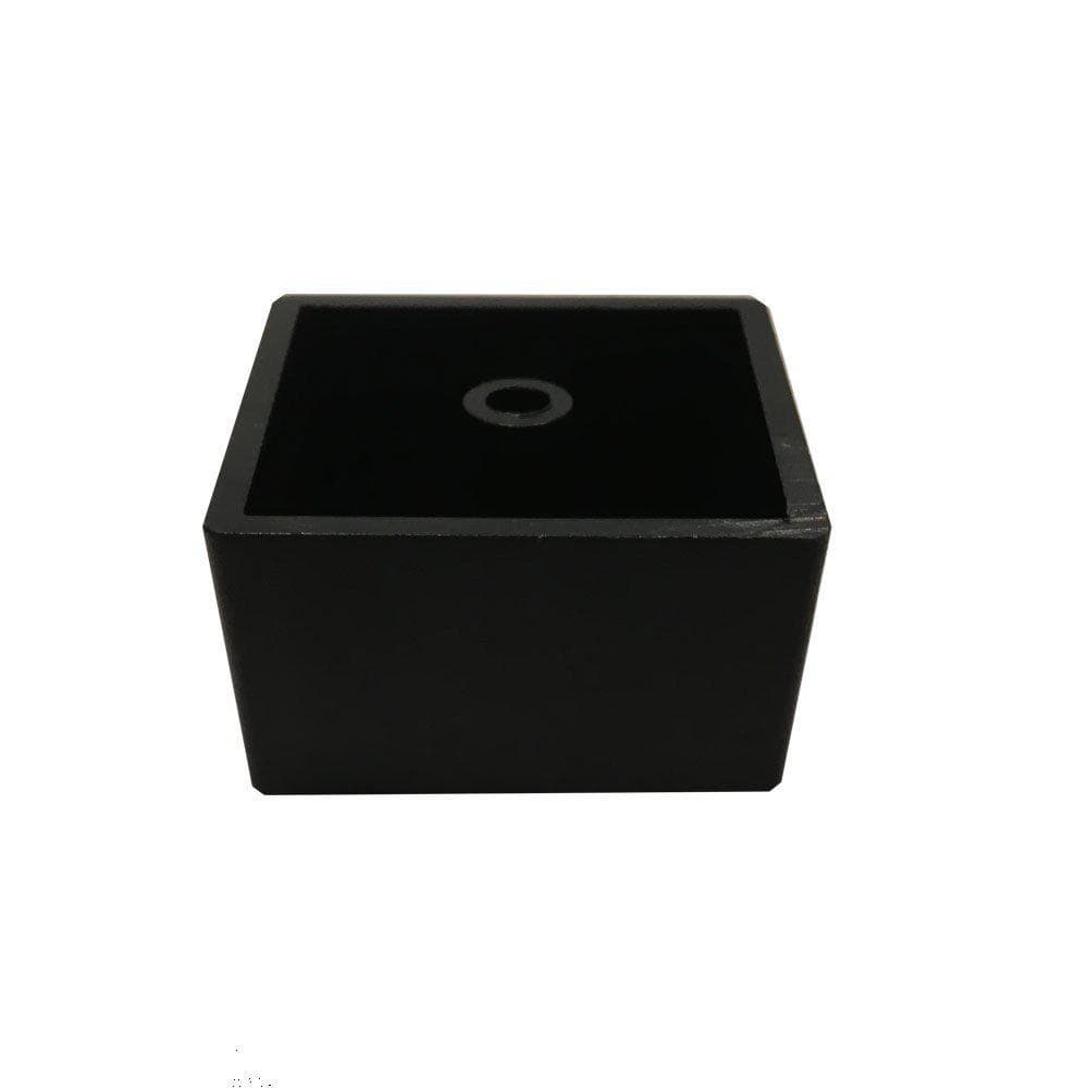 Stijlvolle Zwarte Kunststof Meubelpoot 5×5 cm – Compacte Basis van Furniture Legs Europe