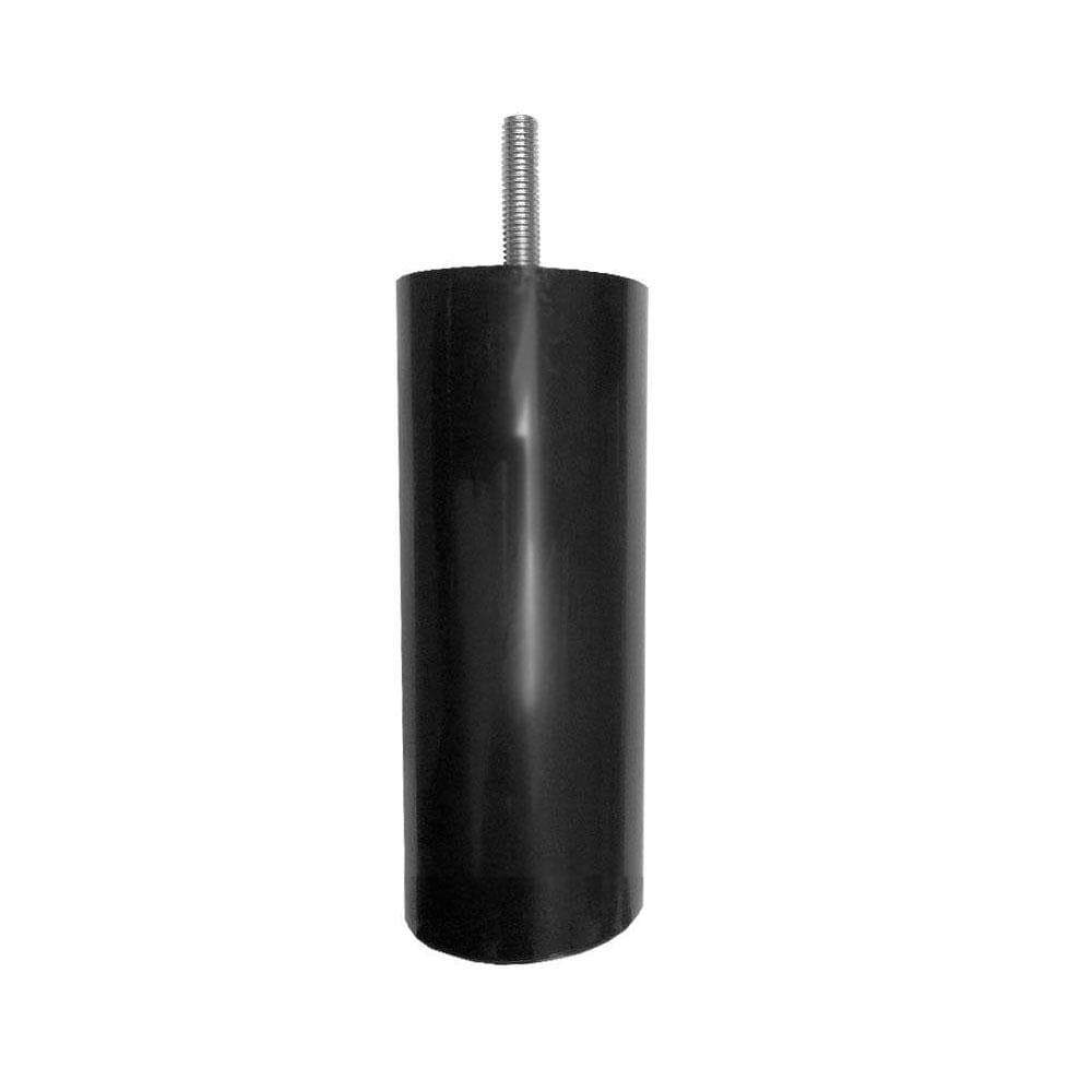 Stijlvolle Zwarte Kunststof Meubelpoot Ø 4 cm – M8, 12 cm Hoog