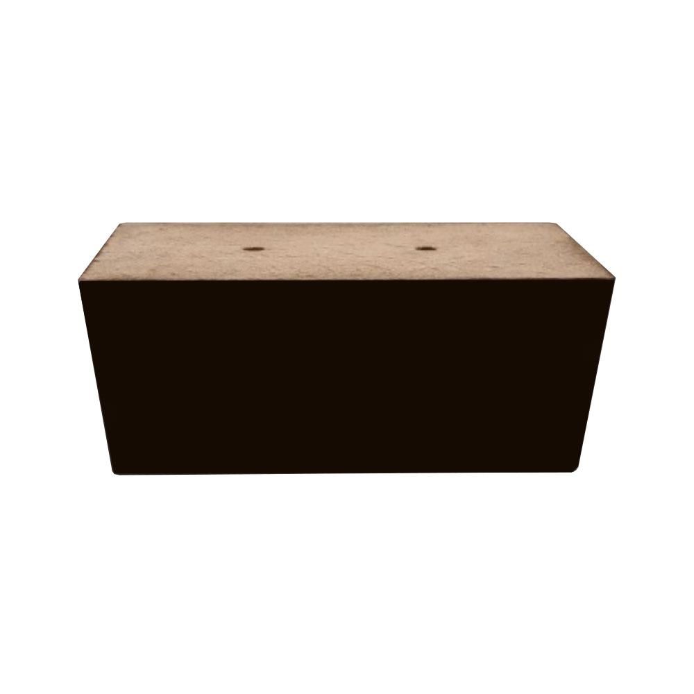 Stijlvolle Zwarte Meubelpoot van Massief Beukenhout – 11×7,5 cm, 4,5 cm Hoog
