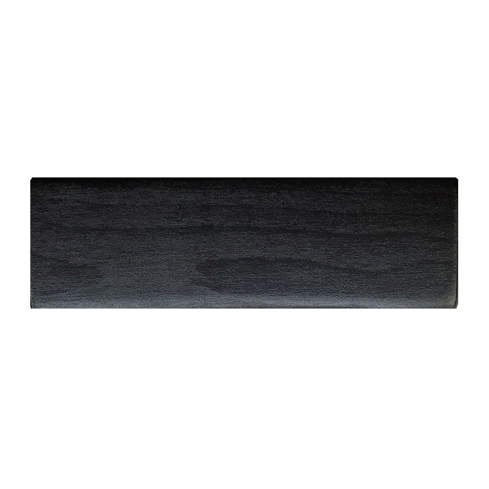 Stijlvolle zwarte meubelpoot van massief hout – 15×5 cm, 4,5 cm hoog