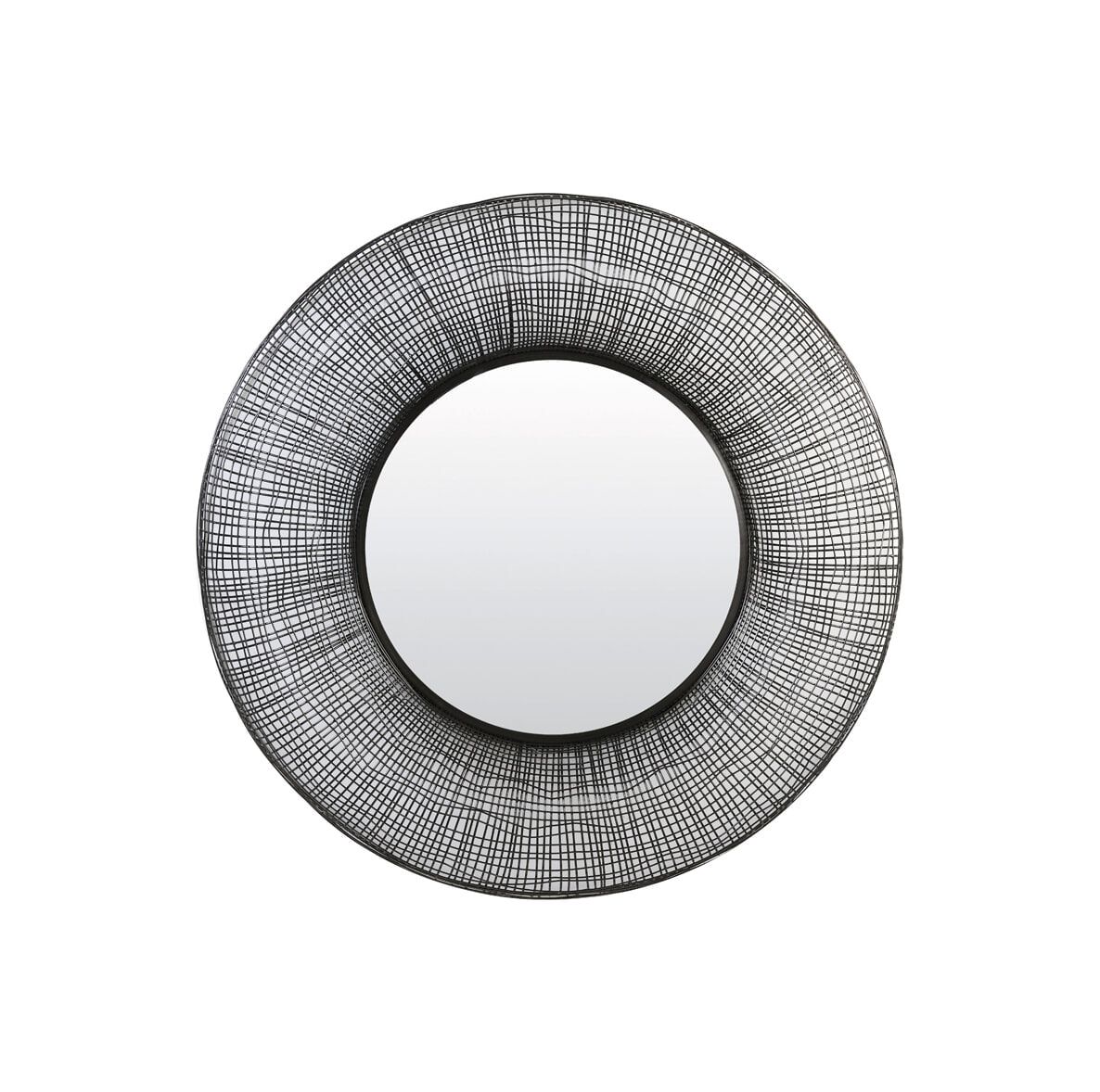 Stijlvolle Zwarte Ronde Spiegel 89 cm – Light & Living
