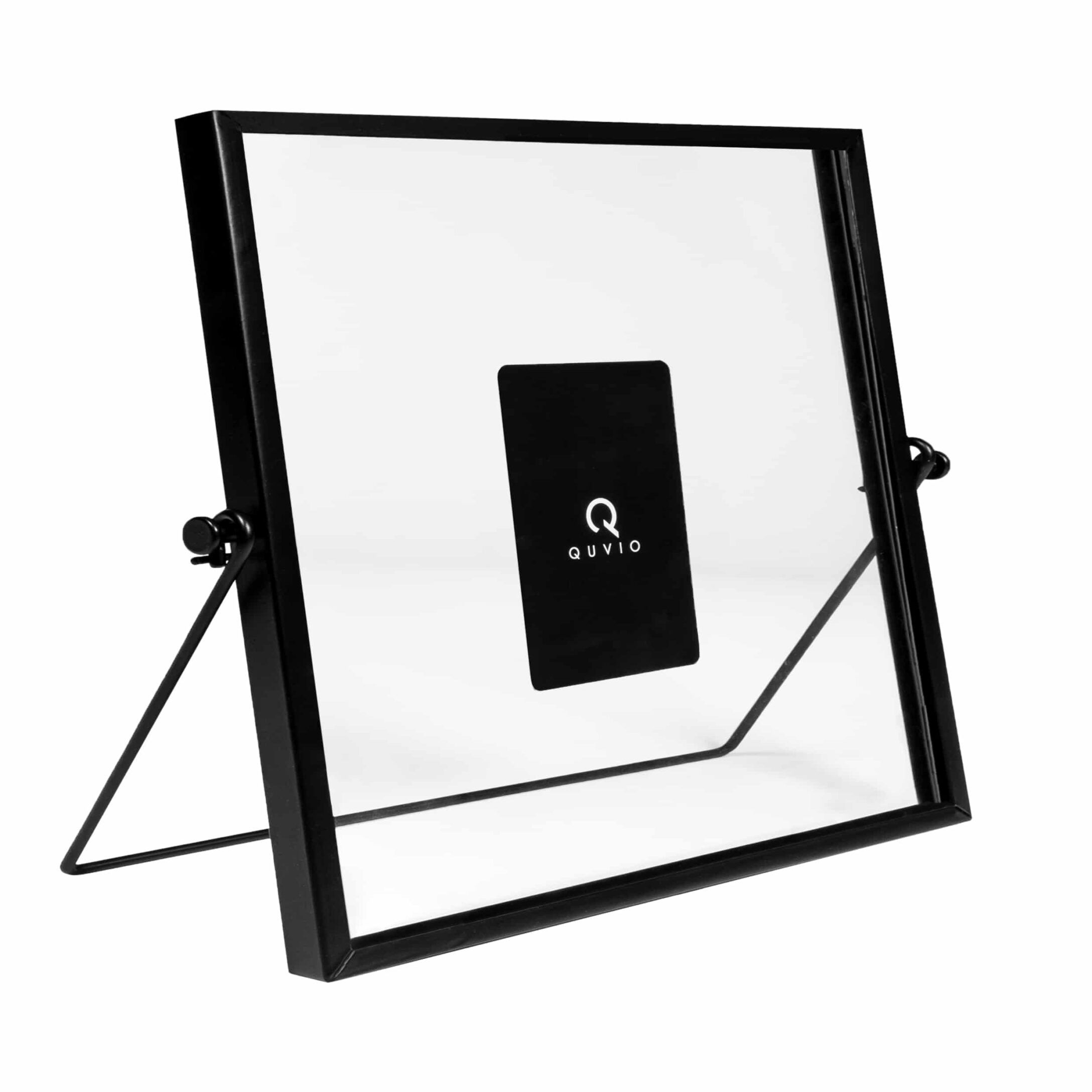 Stijlvolle Zwarte Staande Fotolijst 15×15 cm van QUVIO – Minimalistisch Design voor Elke Kamer