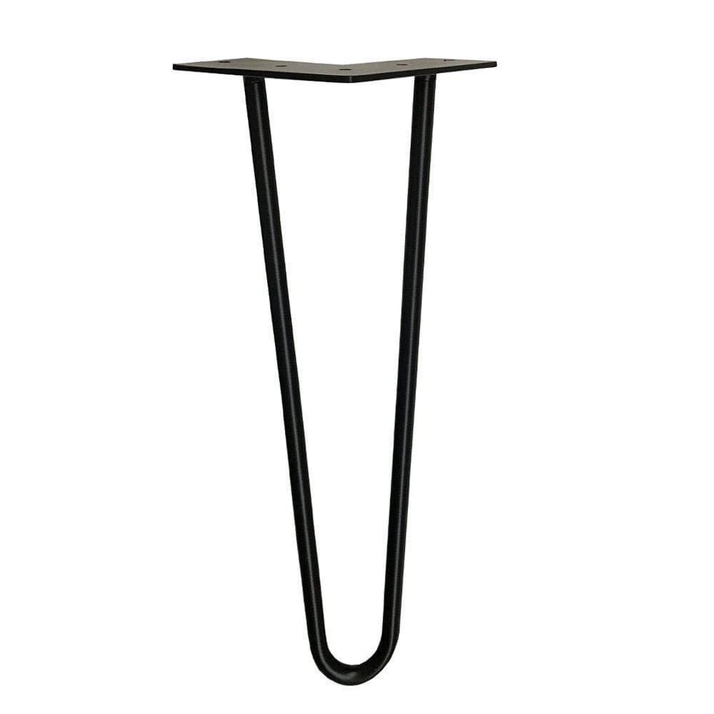 Stijlvolle Zwarte Stalen Hairpin Meubelpoten – 45 cm Hoog, Ø 1,2 cm