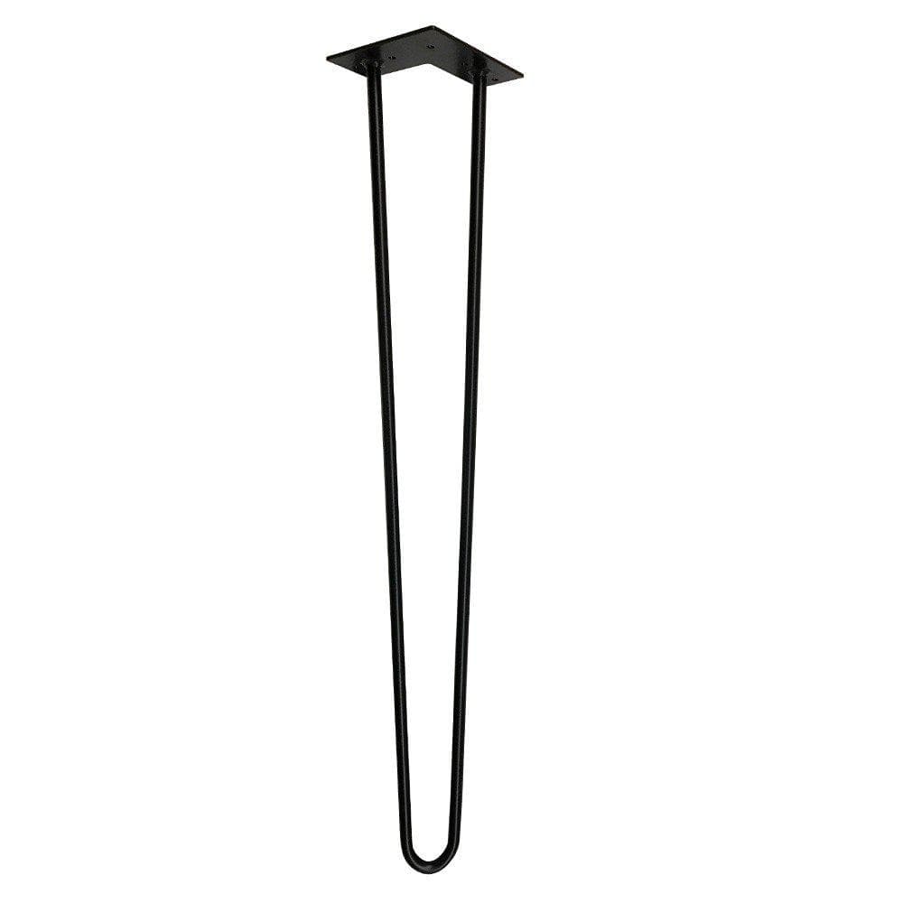 Stijlvolle Zwarte Stalen Hairpin Meubelpoten – 71 cm Hoog, Ø 1,2 cm