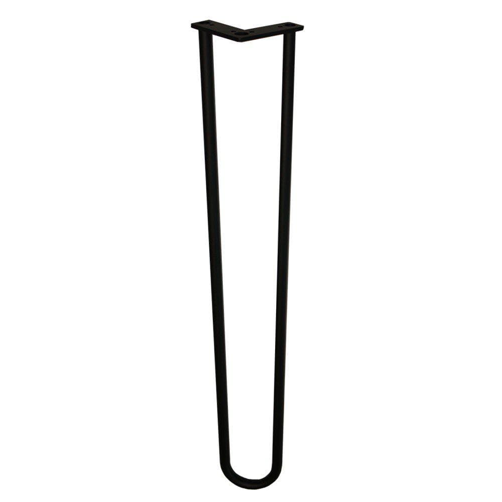 Stijlvolle Zwarte Stalen Hairpin Poten – Ø 1,6 cm, 71 cm hoog
