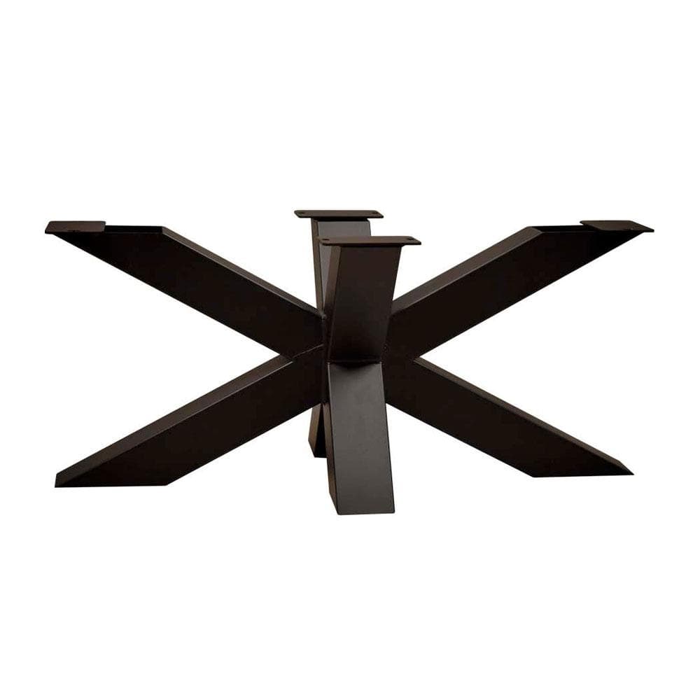 Stijlvolle Zwarte Stalen Matrix‑poten van Furniture Legs Europe – 90×60 cm, 40 cm hoog