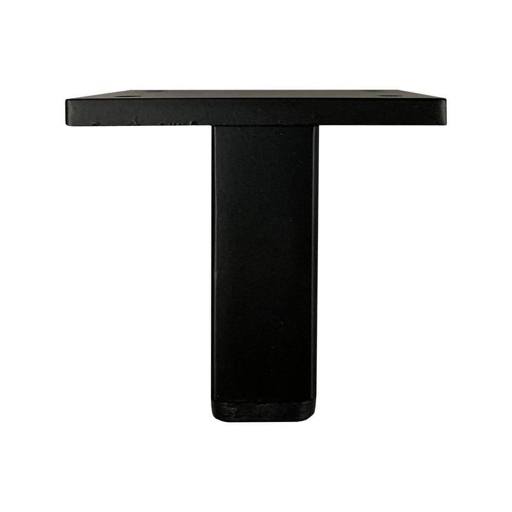 Stijlvolle zwarte stalen meubelpoot 2×5 cm – 6 cm hoog | Furniture Legs Europe
