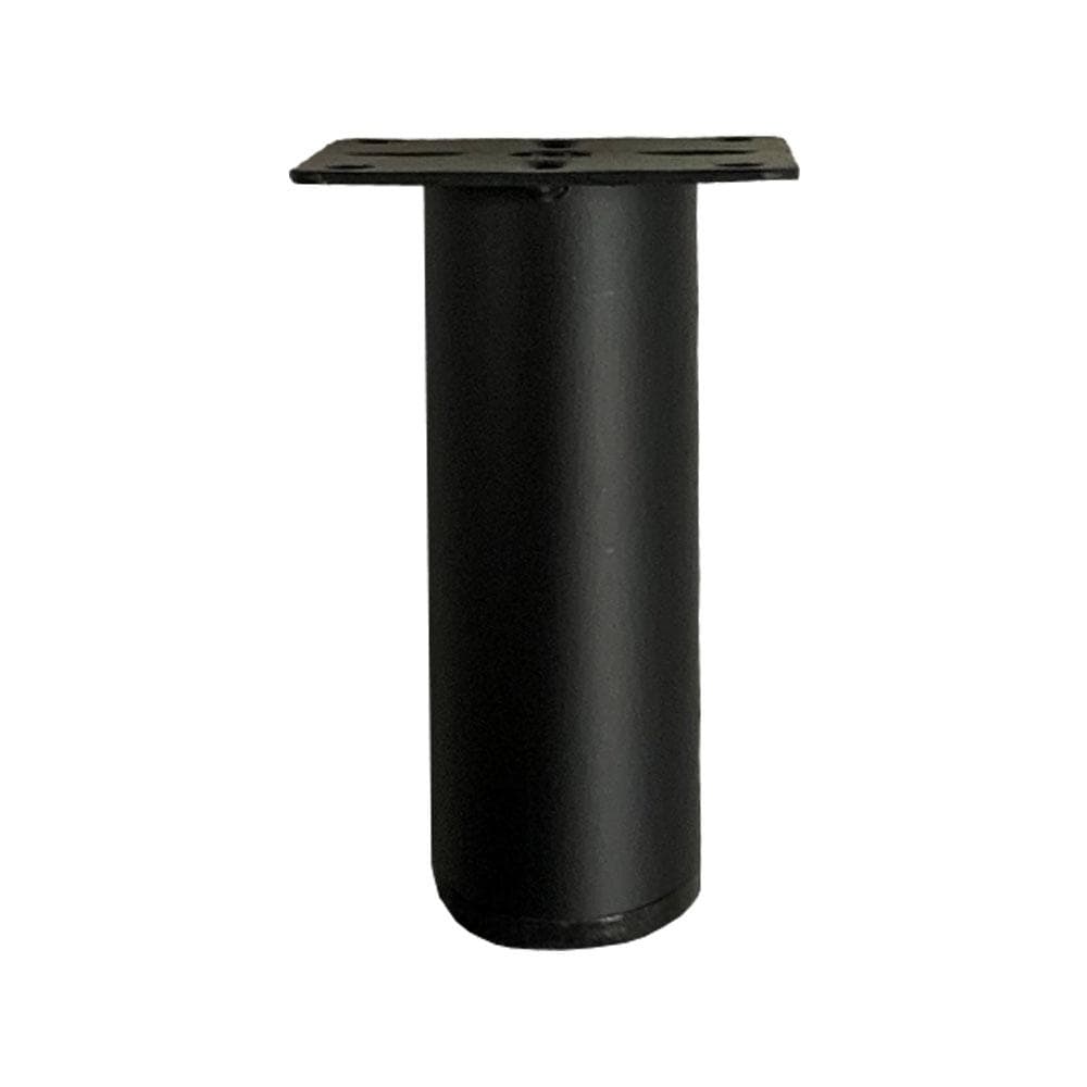 Stijlvolle Zwarte Stalen Meubelpoot – Ronde Vorm Ø 3,2 cm, Hoogte 10 cm – Furniture Legs Europe