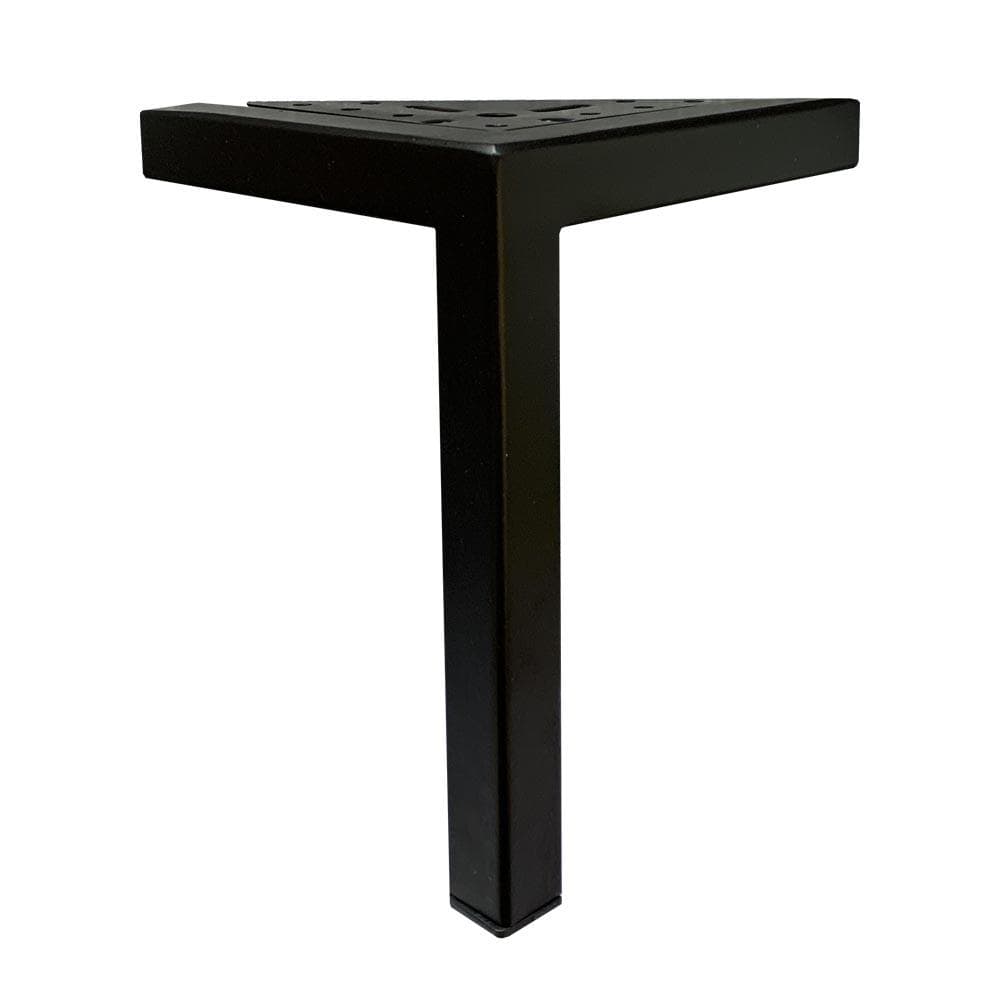 Stijlvolle Zwarte Stalen Meubelpoten – 13,5×13,5 cm, 18 cm Hoog – Furniture Legs Europe