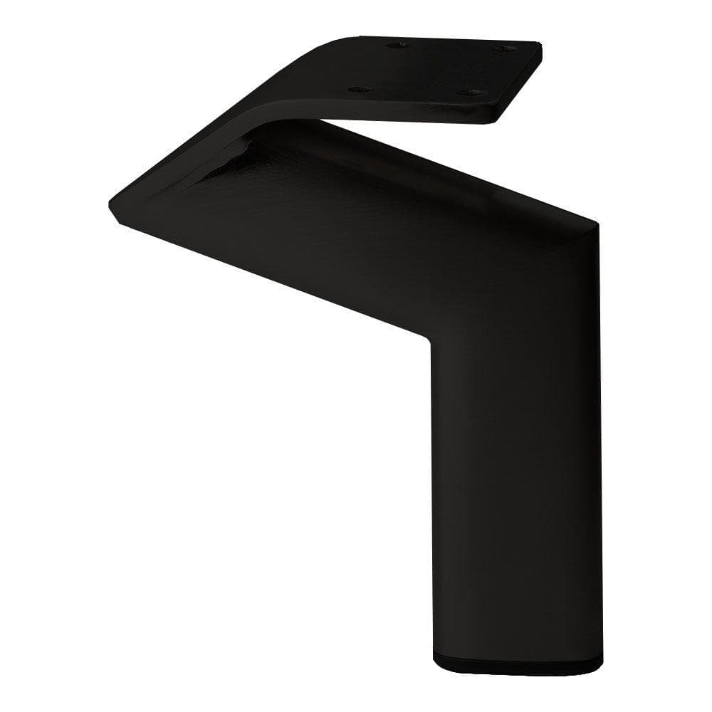 Stijlvolle Zwarte Stalen Meubelpoten – Design 11,5×2 cm, 14 cm Hoog
