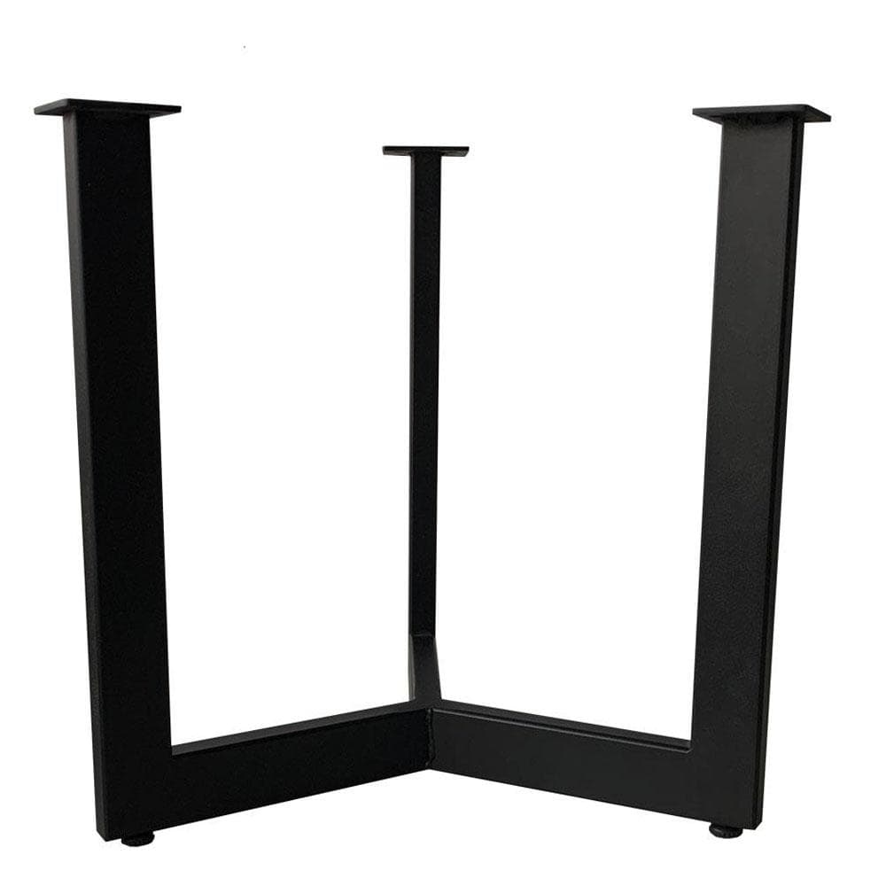 Stijlvolle Zwarte Stalen Salonpoten – Ø 42 cm, 43 cm Hoog, Furniture Legs Europe