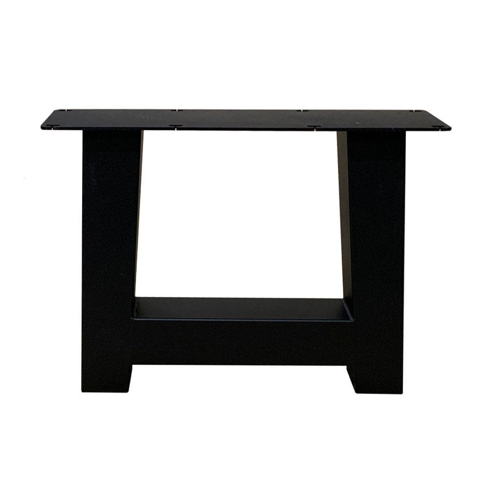Stijlvolle zwarte stalen salonpoten — set van 2 x 40 cm