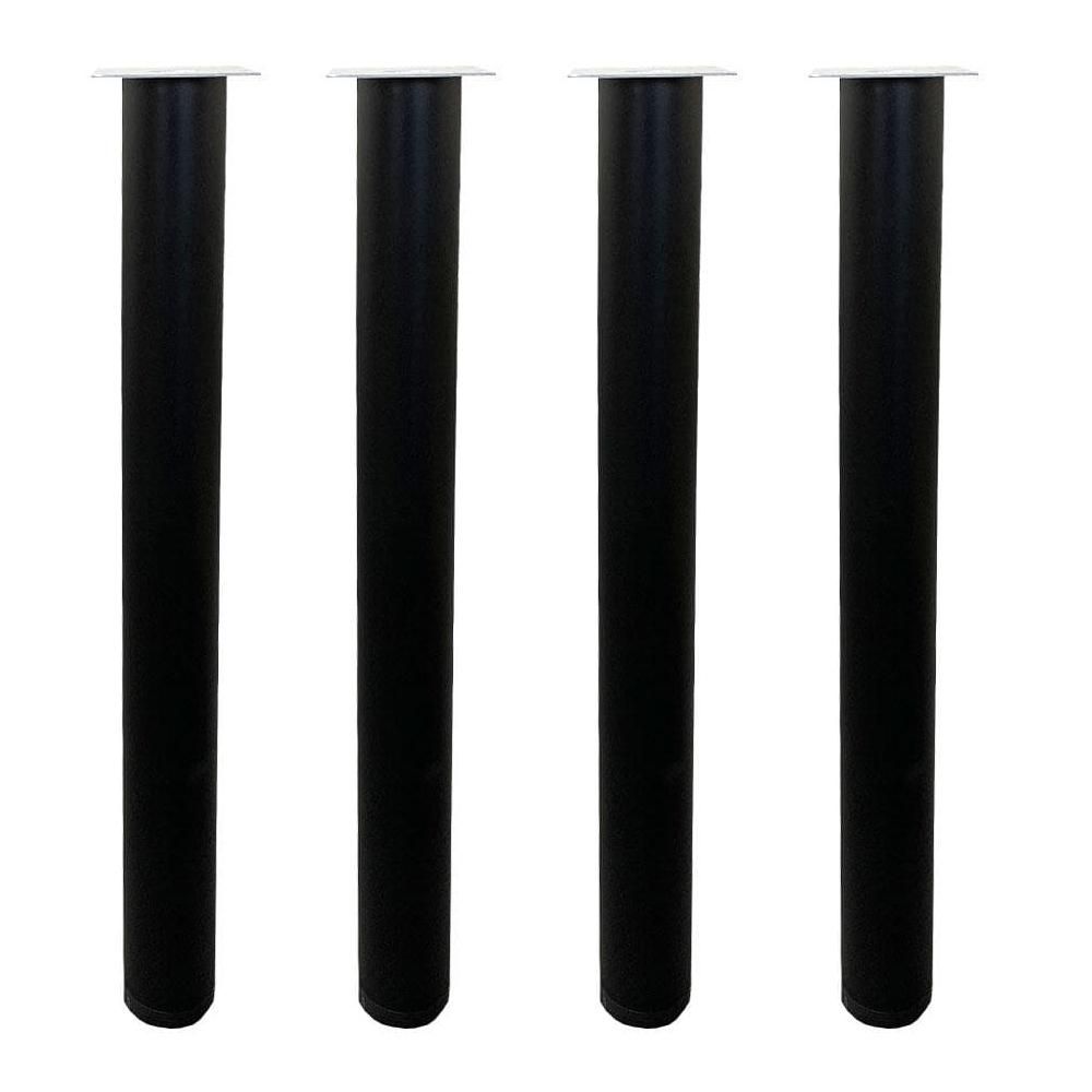 Stijlvolle Zwarte Stalen Tafelpoten – 4‑delige Set van 72 cm