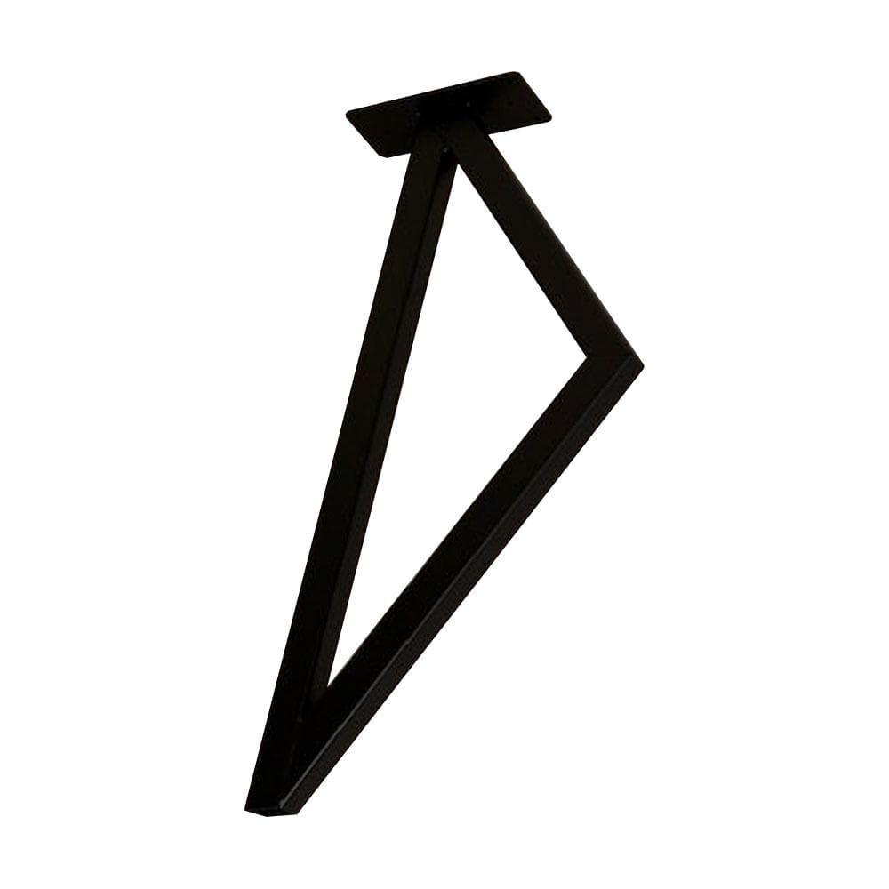 Stijlvolle Zwarte Stalen Vlinder Meubelpoten – 72 cm Hoog, 36 × 4 cm