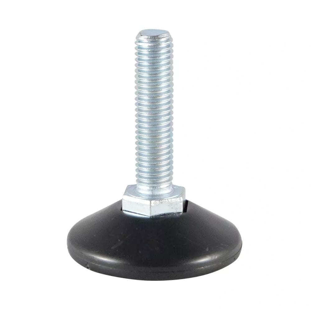 Stijlvolle zwarte stelvoeten – 4 stuks, Ø 3,8 cm, 1,5 cm hoog