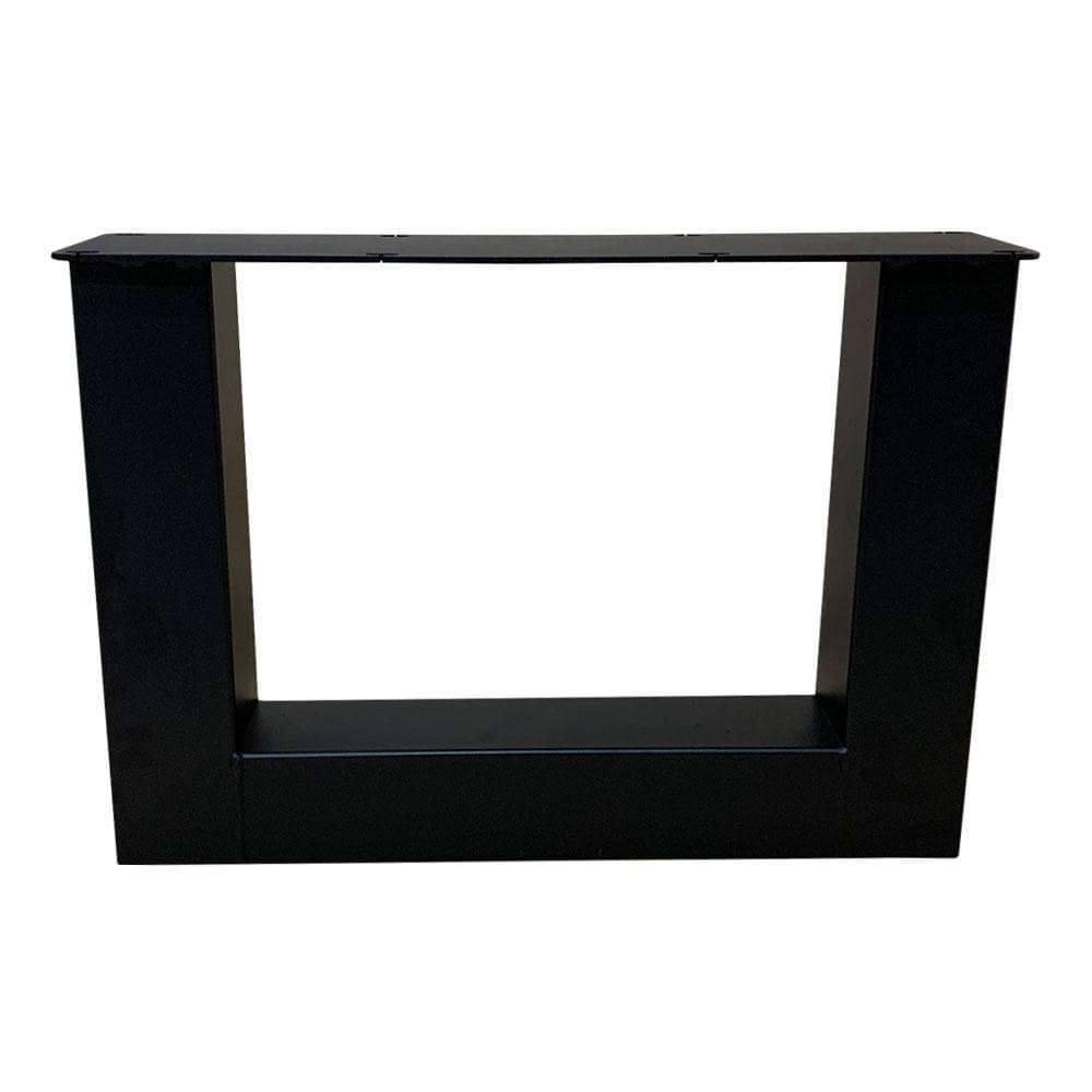 Stijlvolle zwarte U‑tafelpoot van staal – 2 stuks, 40 cm hoog