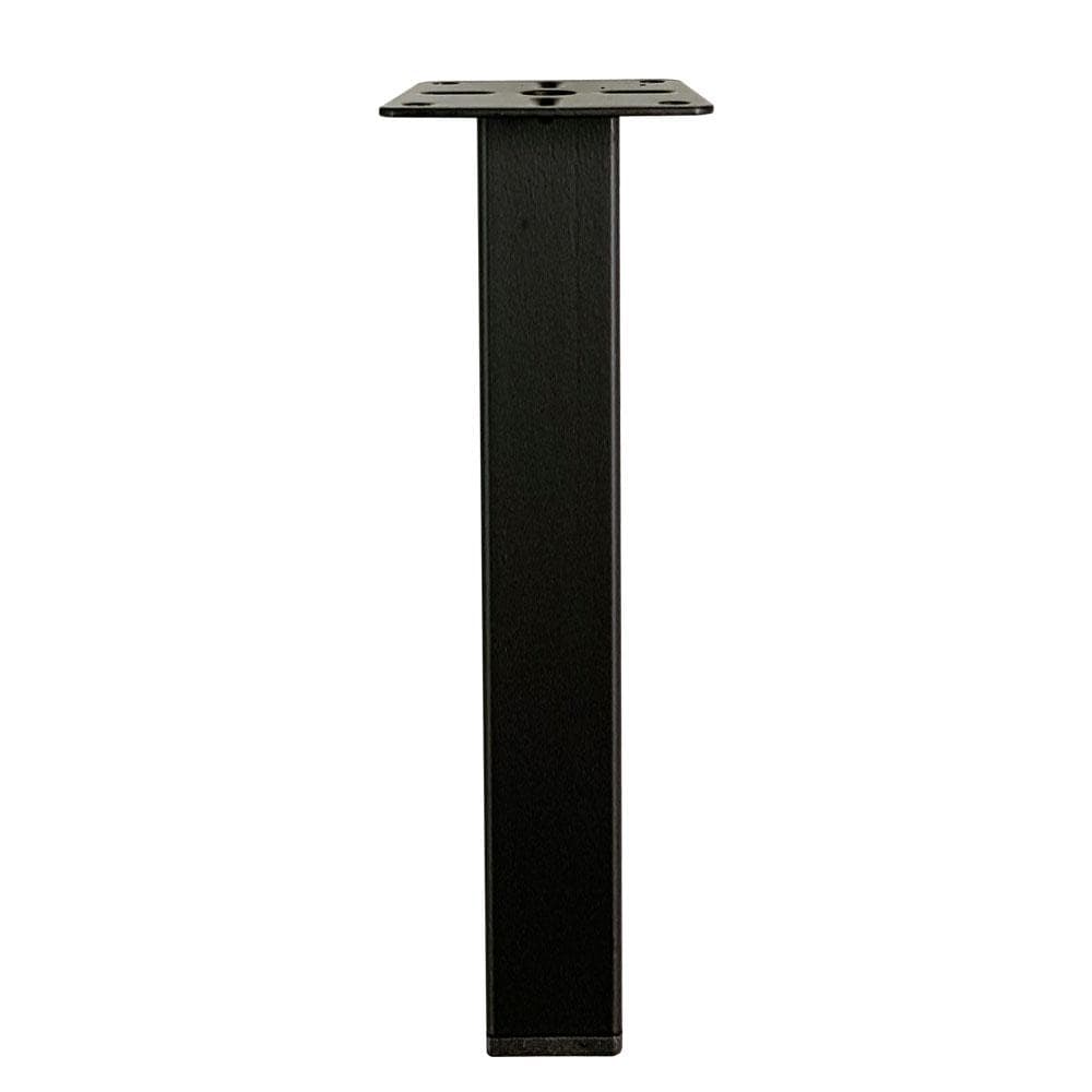 Stoere zwarte stalen meubelpoot – 20 cm hoog, 2,5 × 2,5 cm