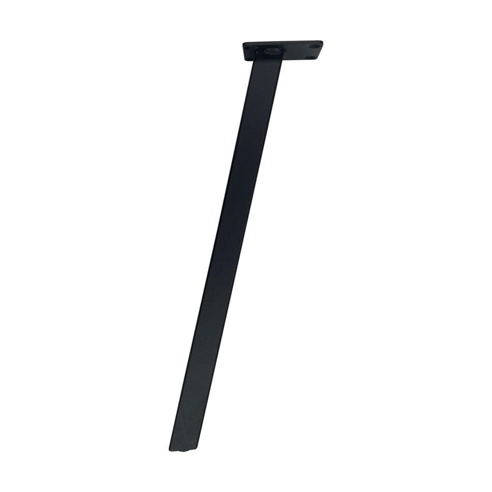 Stoere Zwarte Stalen Schuine Meubelpot – 42 cm Hoog, Furniture Legs Europe