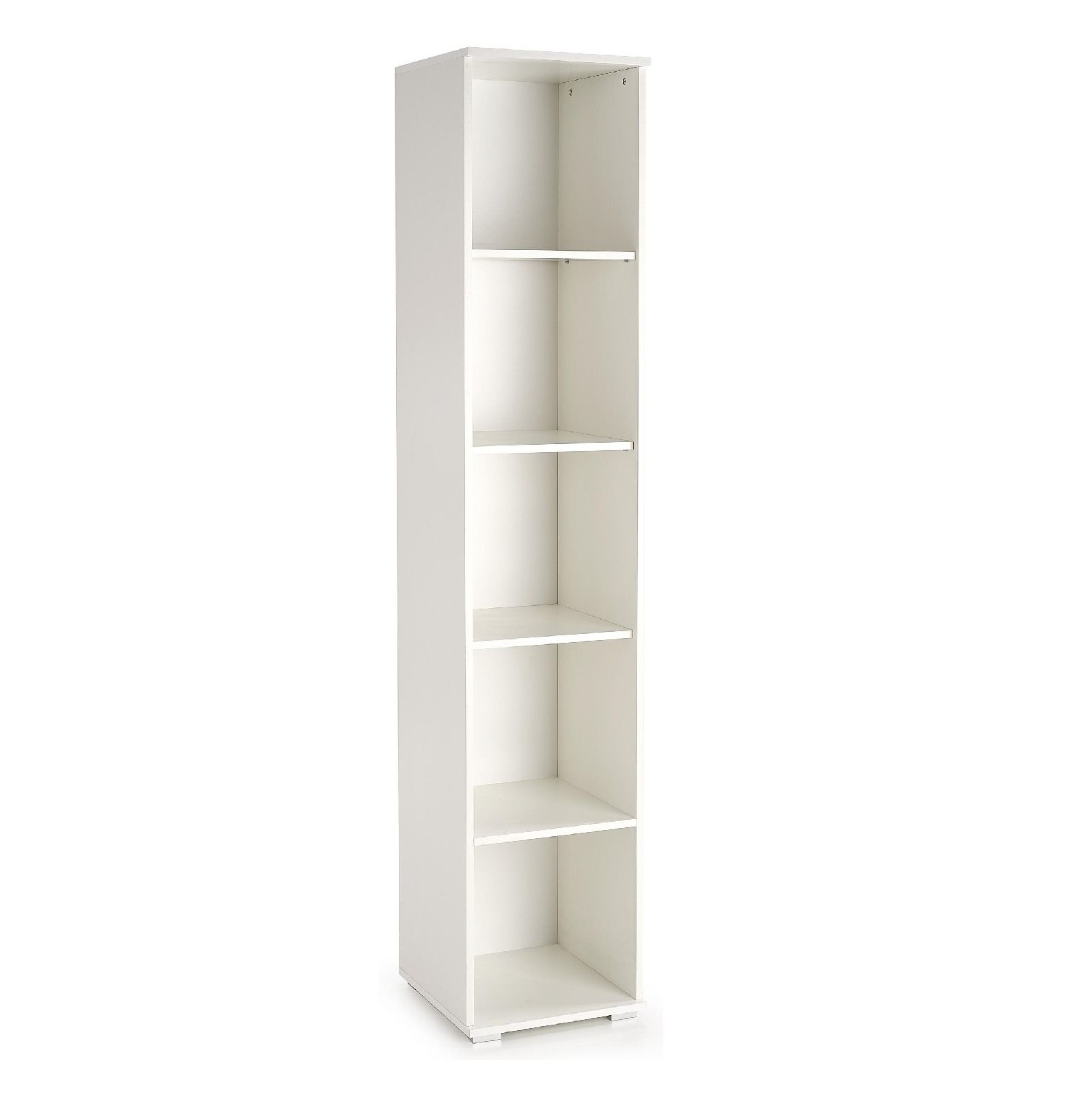 Strakke witte boekenkast Lima – 200 cm hoog, modern en praktisch