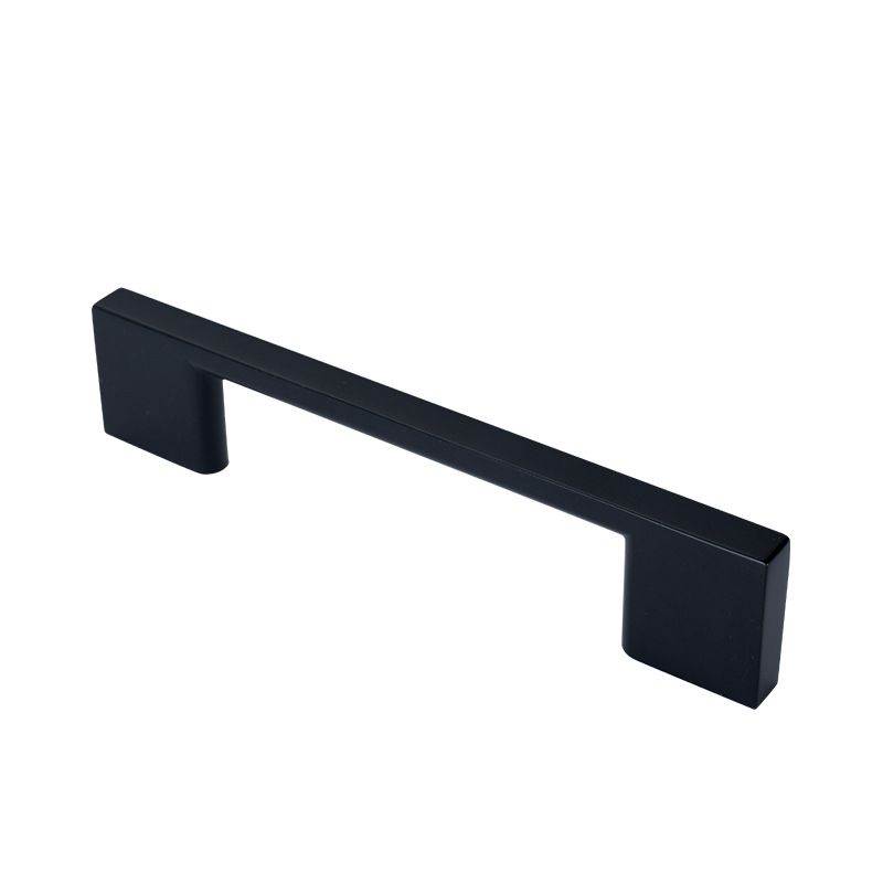 Strakke Zwarte Aluminium Handgrepen 128 mm – Set van 2 voor Keuken, Bad & Meer