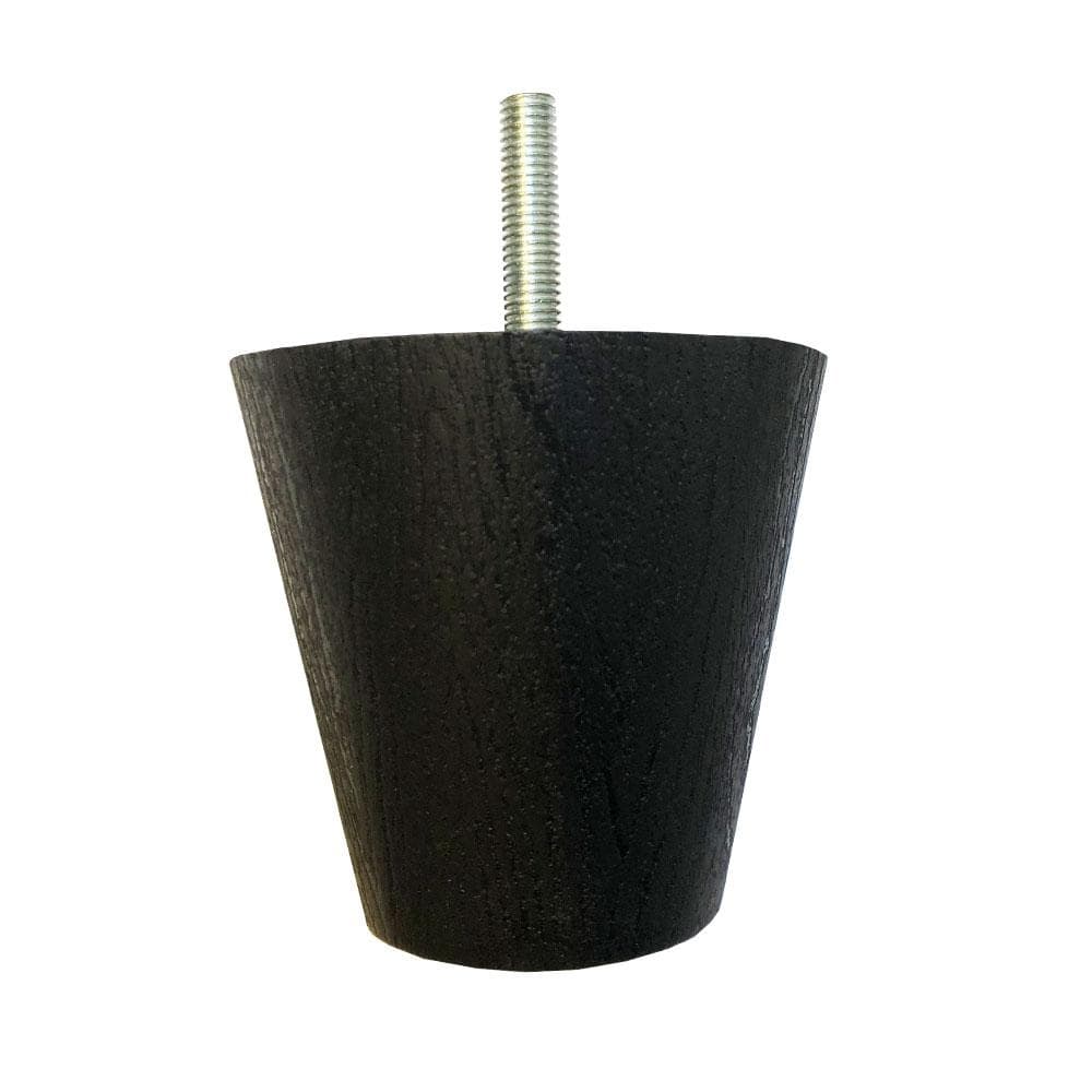 Strakke Zwarte Conische Meubelpoot – Kunststof M8, 7 cm Hoog
