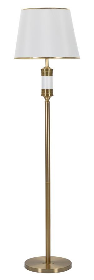 Stralende Elegantie: De Witte Vloerlamp Ø 41 × 160 cm van Mauro Ferretti