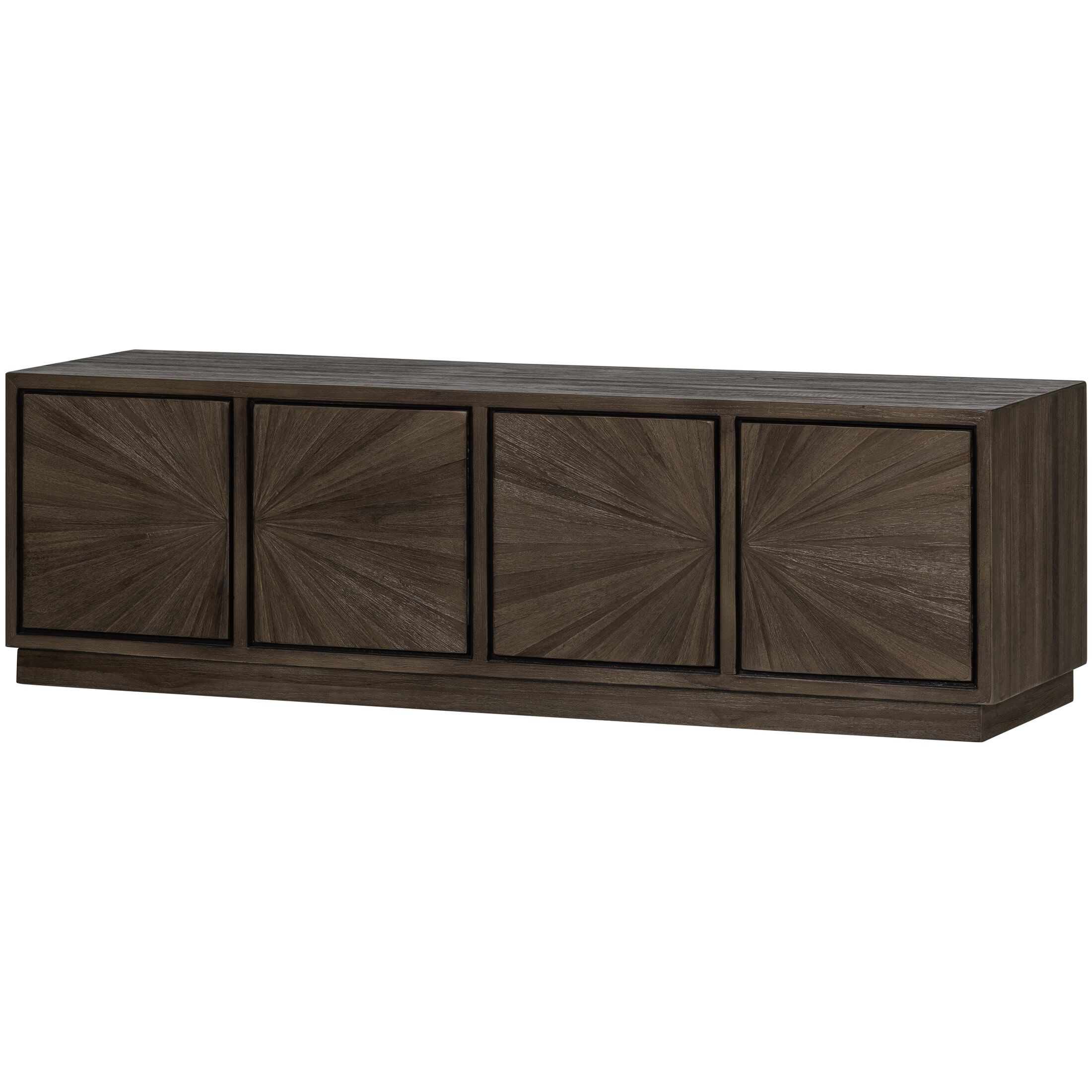Sun TV‑meubel van gerecycled teakhout – 150 cm, luxueus en duurzaam