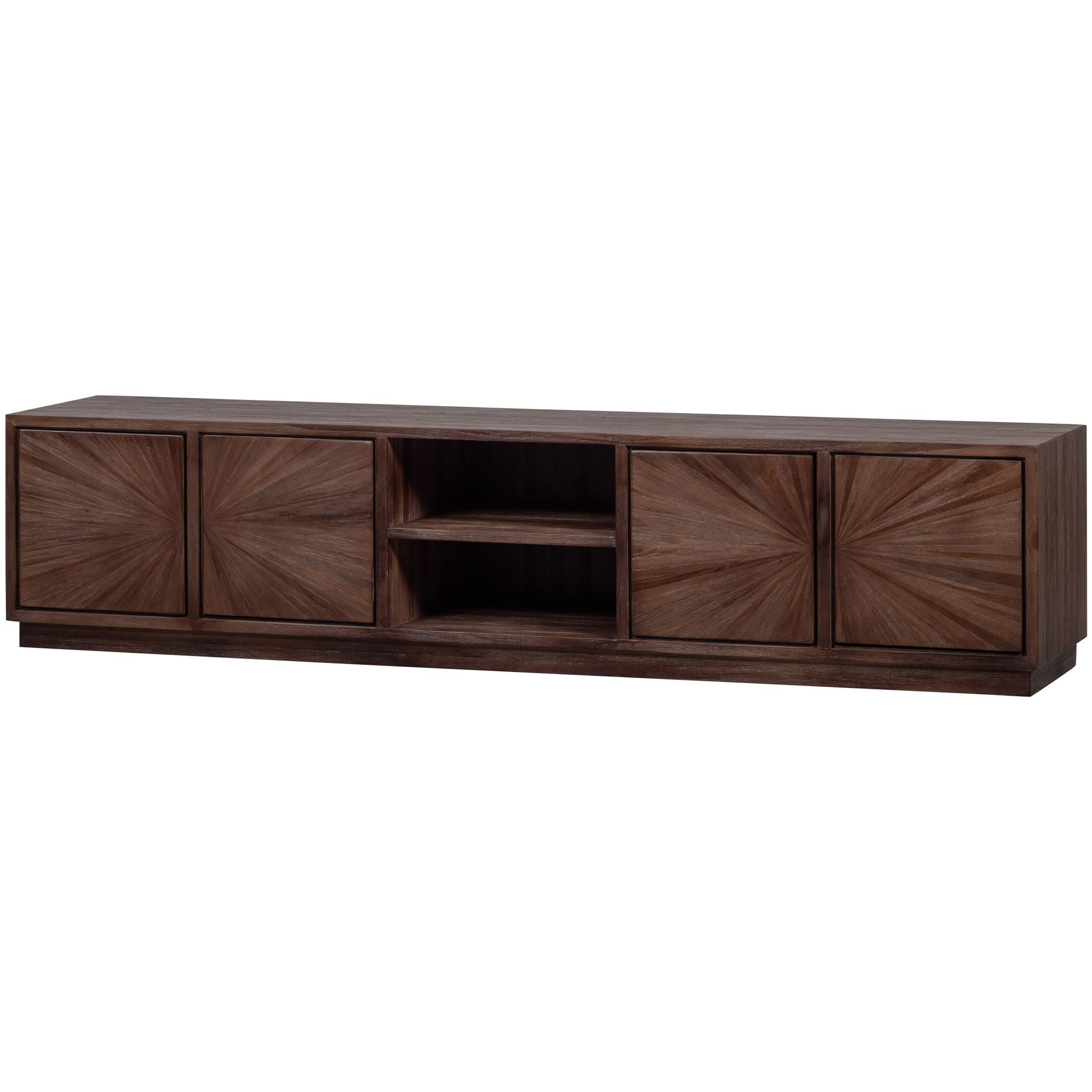 Sun TV‑meubel van WOOOD – Luxe, duurzaam & functioneel in teakhout