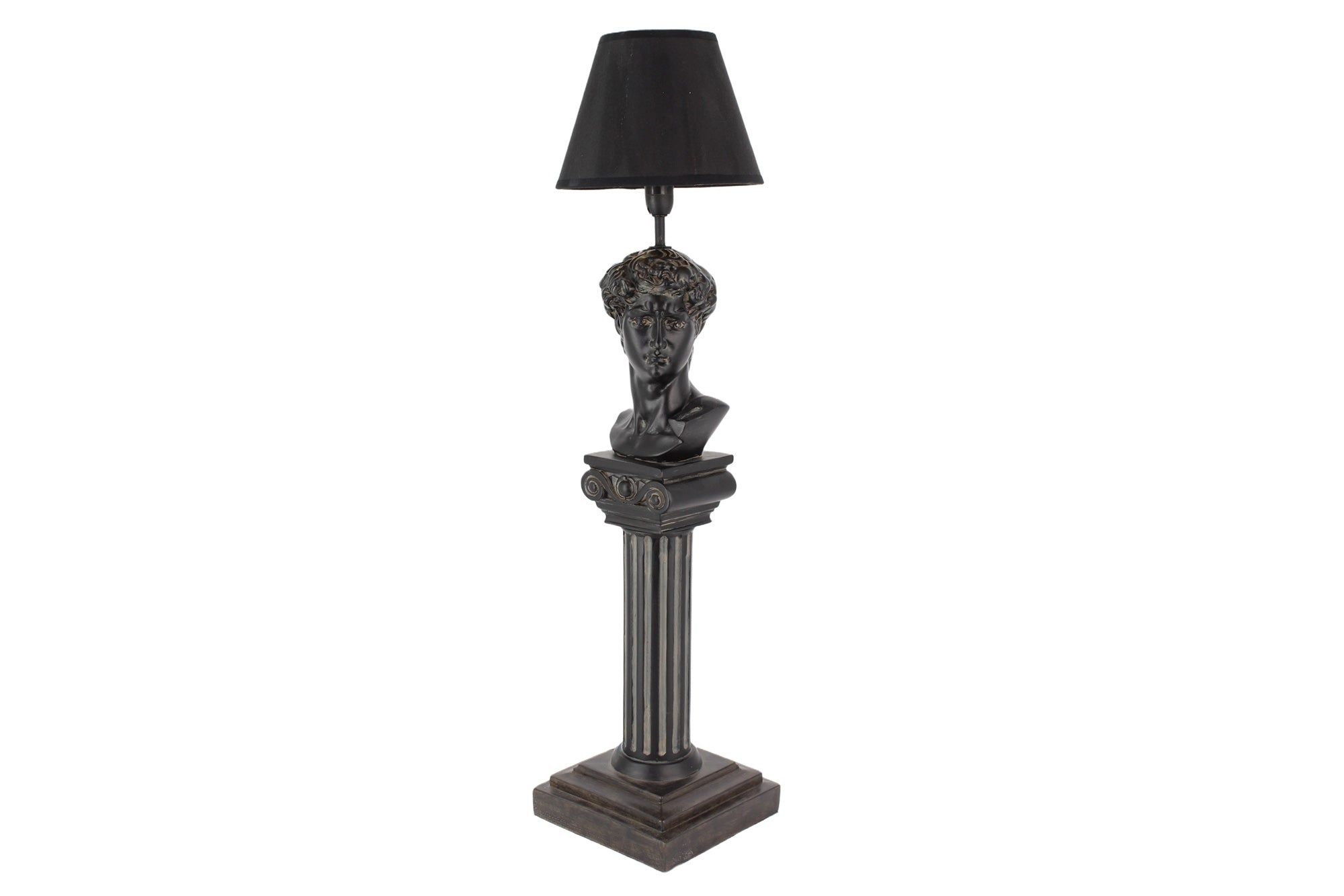 Tafellamp DAVID – 70 cm Elegante Zwarte Sculptuur van Invicta Interior