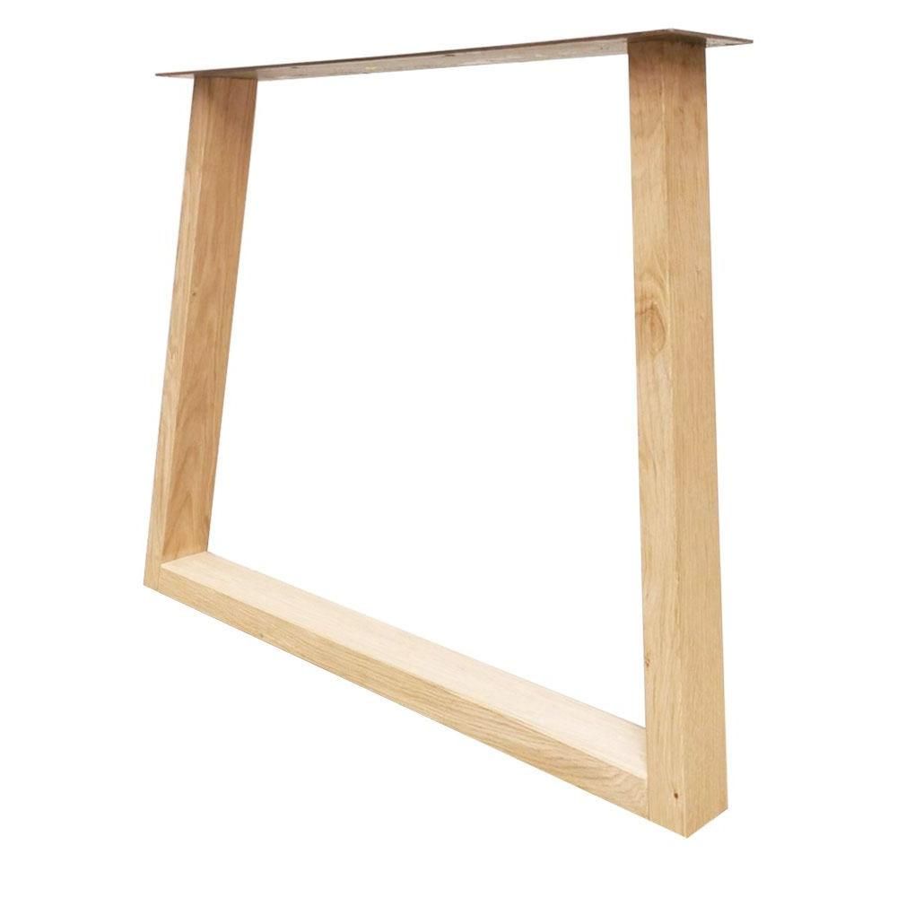 Taps eikenhouten tafelpoot 72 cm – robuust en tijdloos houten design