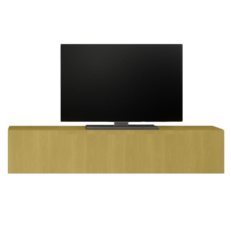 Tesla Zwevend TV-meubel 138 cm – Stralend Geel voor een frisse woonkamer
