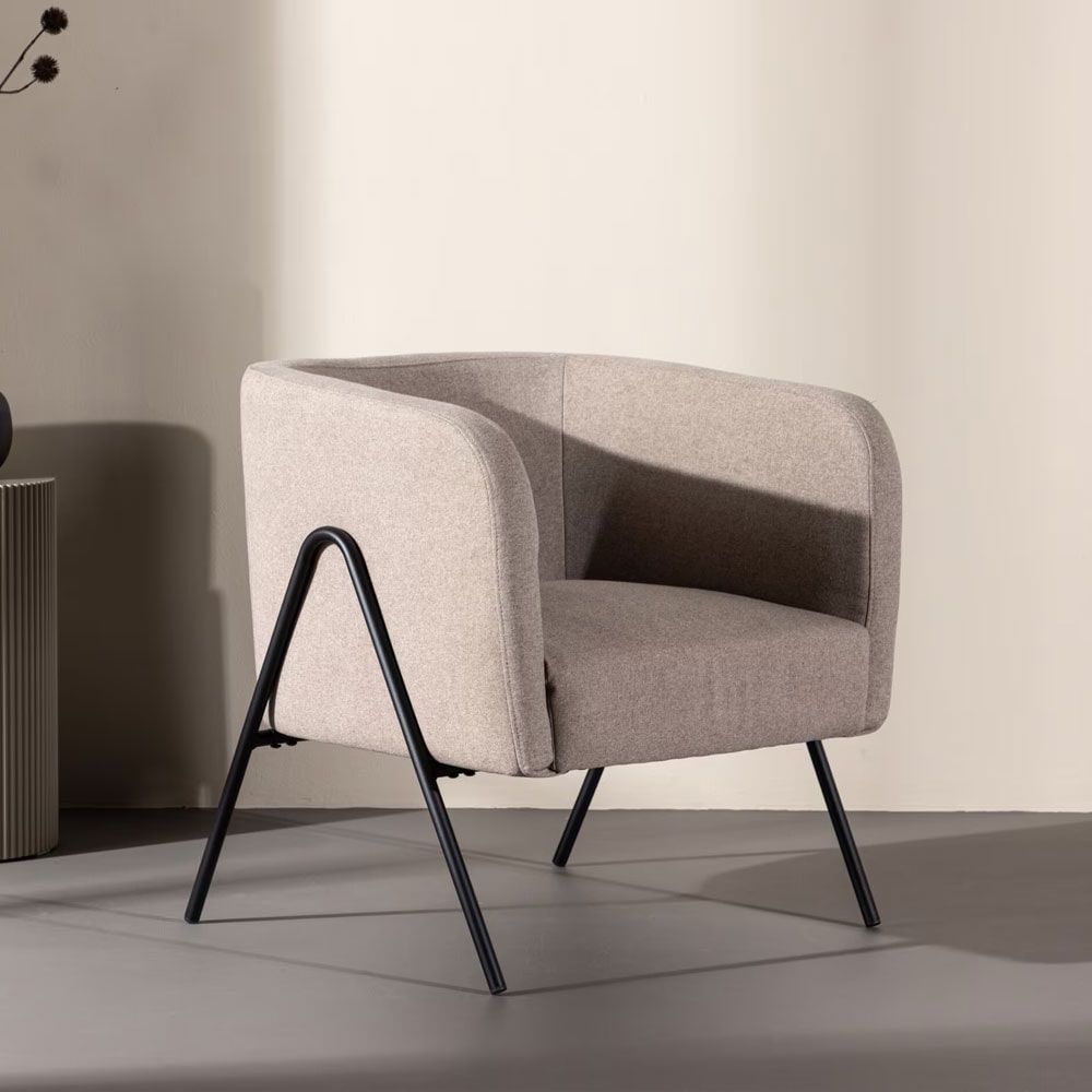 Thersa Fauteuil in Beige – Moderne Elegantie van Nohr