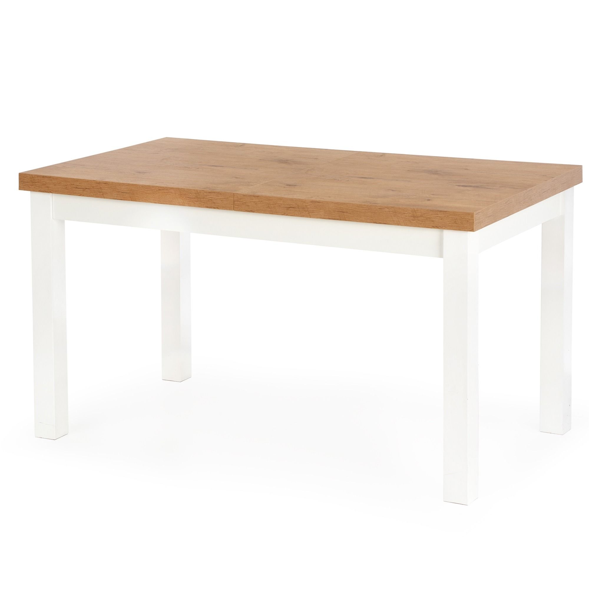 Tiago-2 uitschuifbare eettafel – van 140 tot 220 cm, eiken & wit