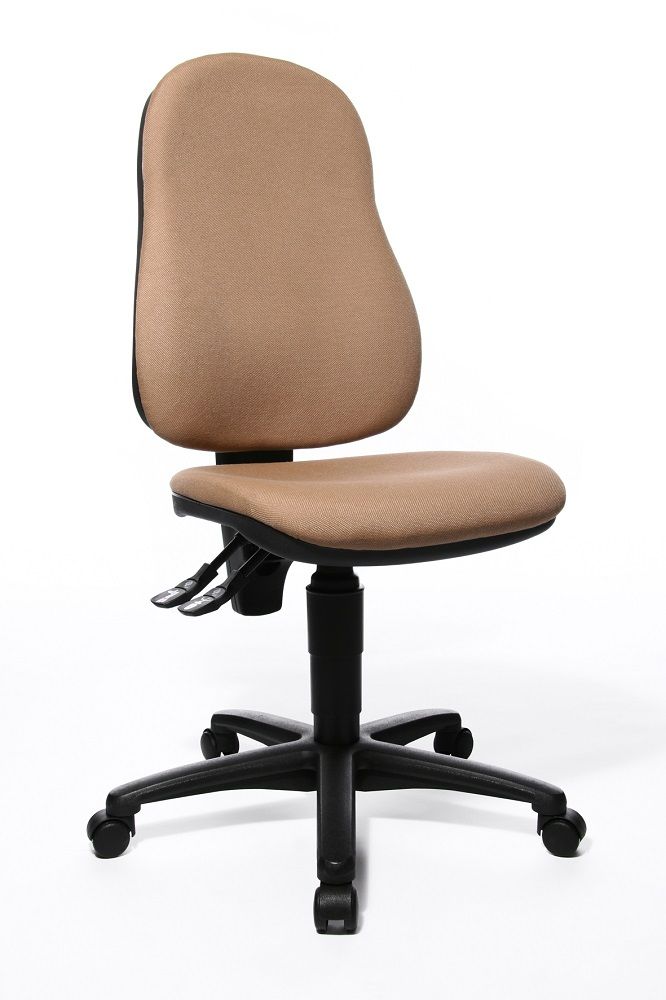 Topstar Bureaustoel Point 60 – Comfortabele crèmekleurige ergonomische draaistoel