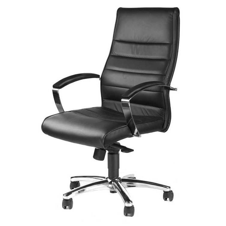Topstar Directie Bureaustoel TD Lux 10 – Luxe Zwart Leder voor Uw Kantoor
