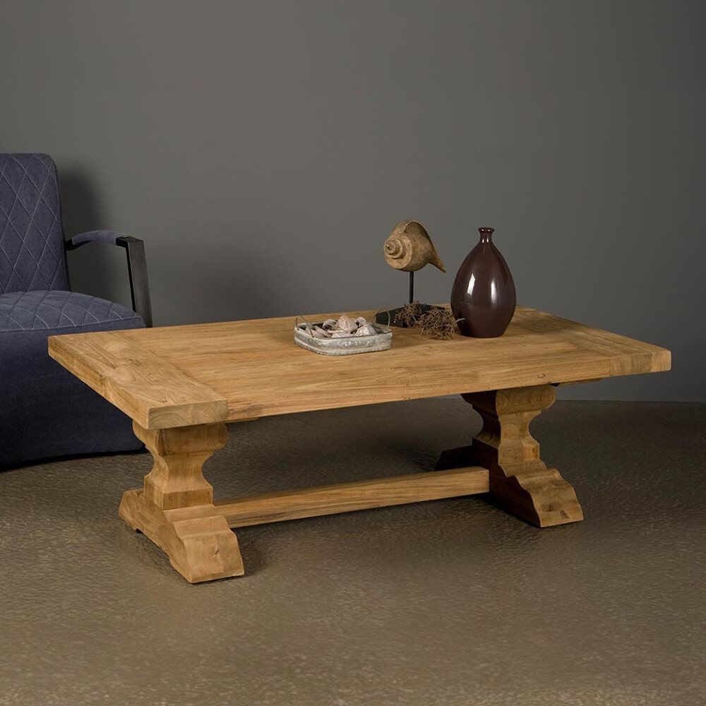 Tower Living Le Mans Salontafel – Massief Teakhout, 135 × 75 cm