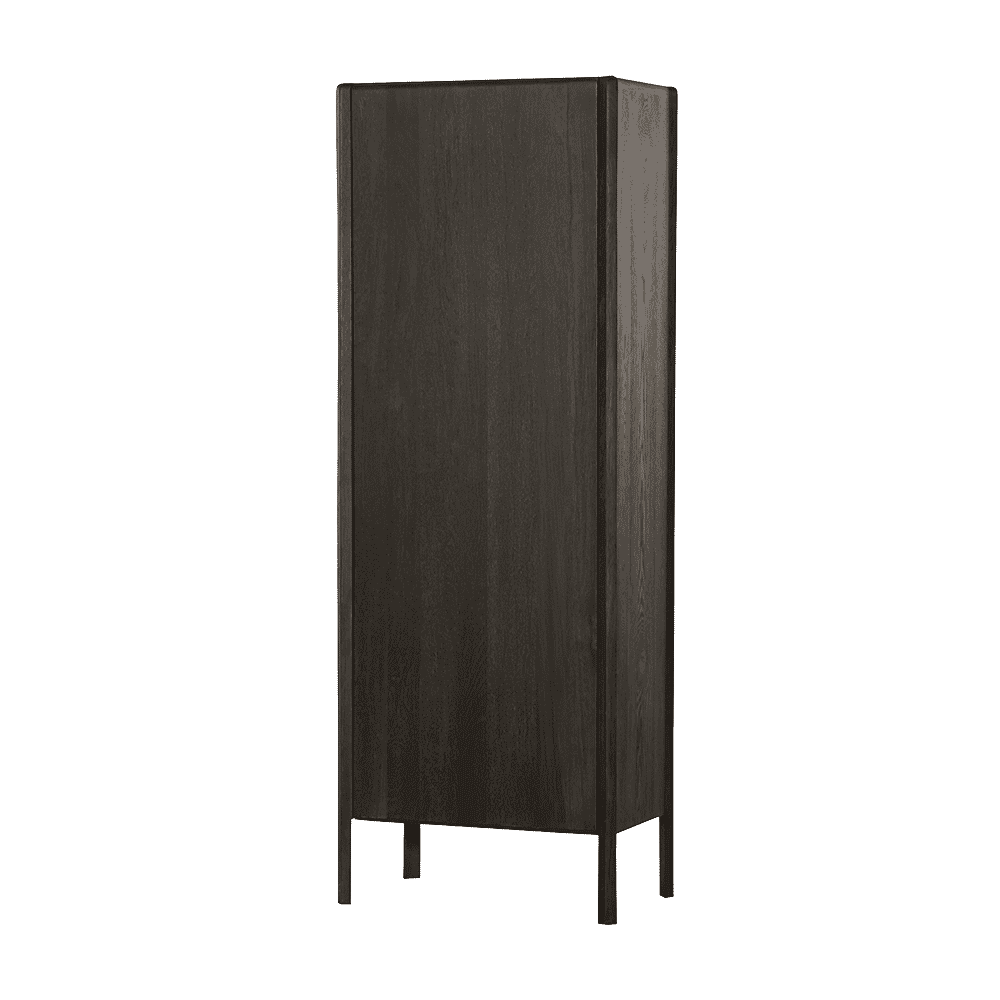 Tower Living Opbergkast Amalfi – robuuste eikenkast in Basalt (190×70×42 cm)