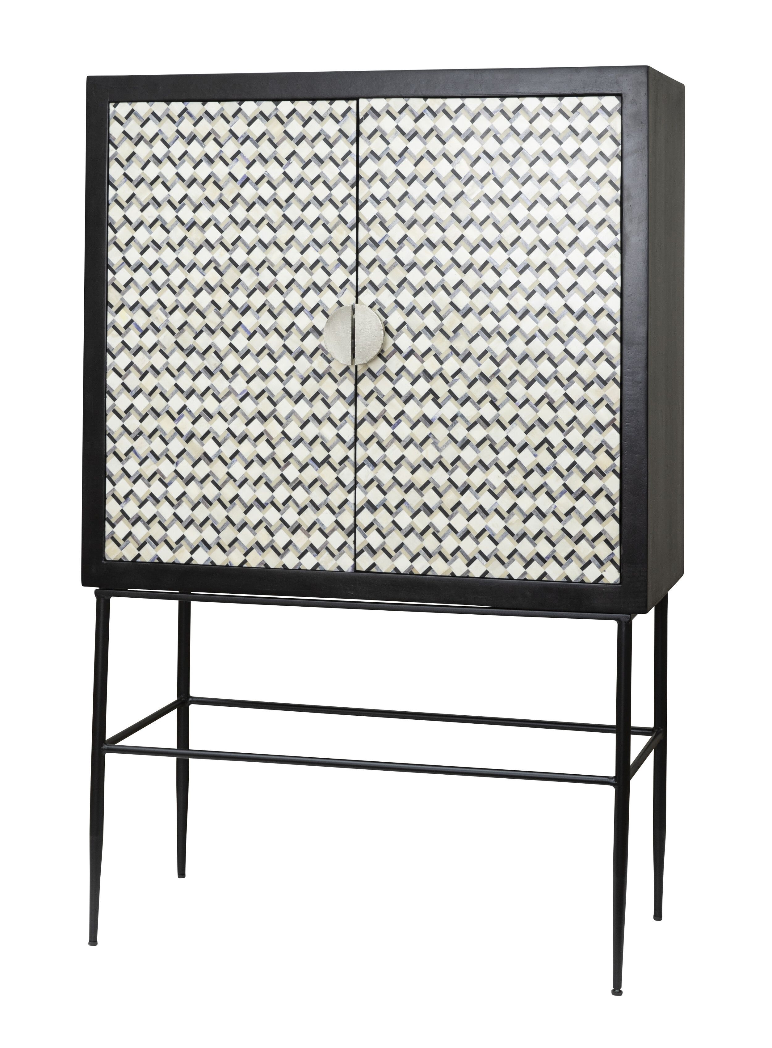 Tower Living Opbergkast Brendola Bone Inlay – Uniek, warm en functioneel