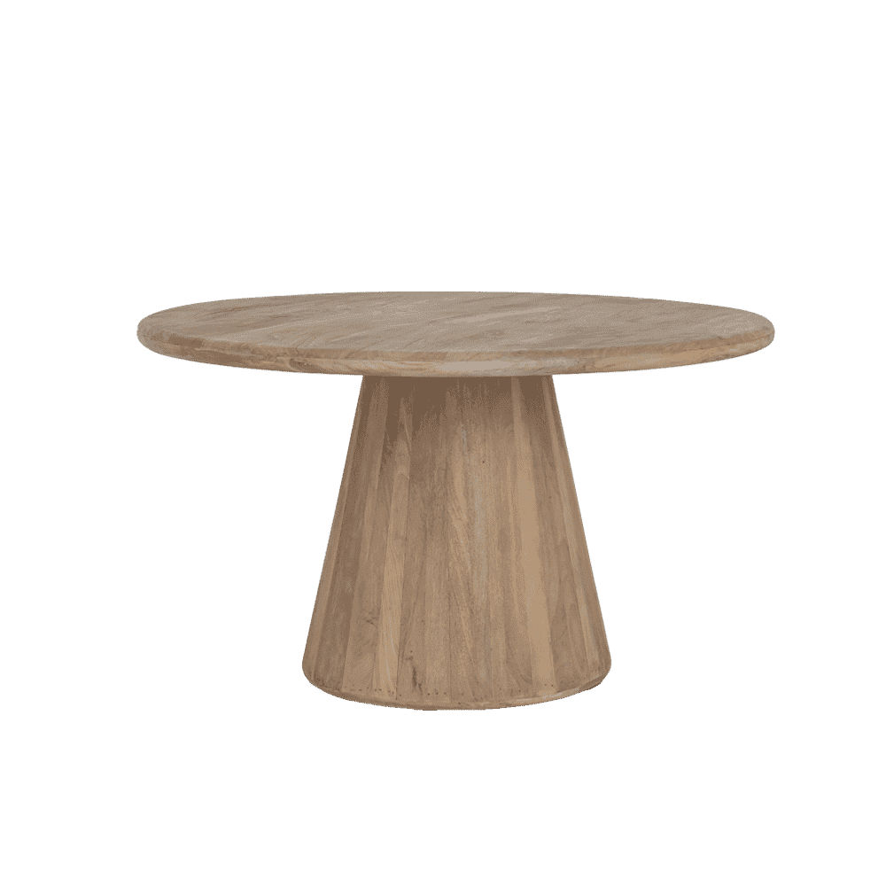 Tower Living ronde eettafel Asti – natuurlijke mangohout (150 cm)