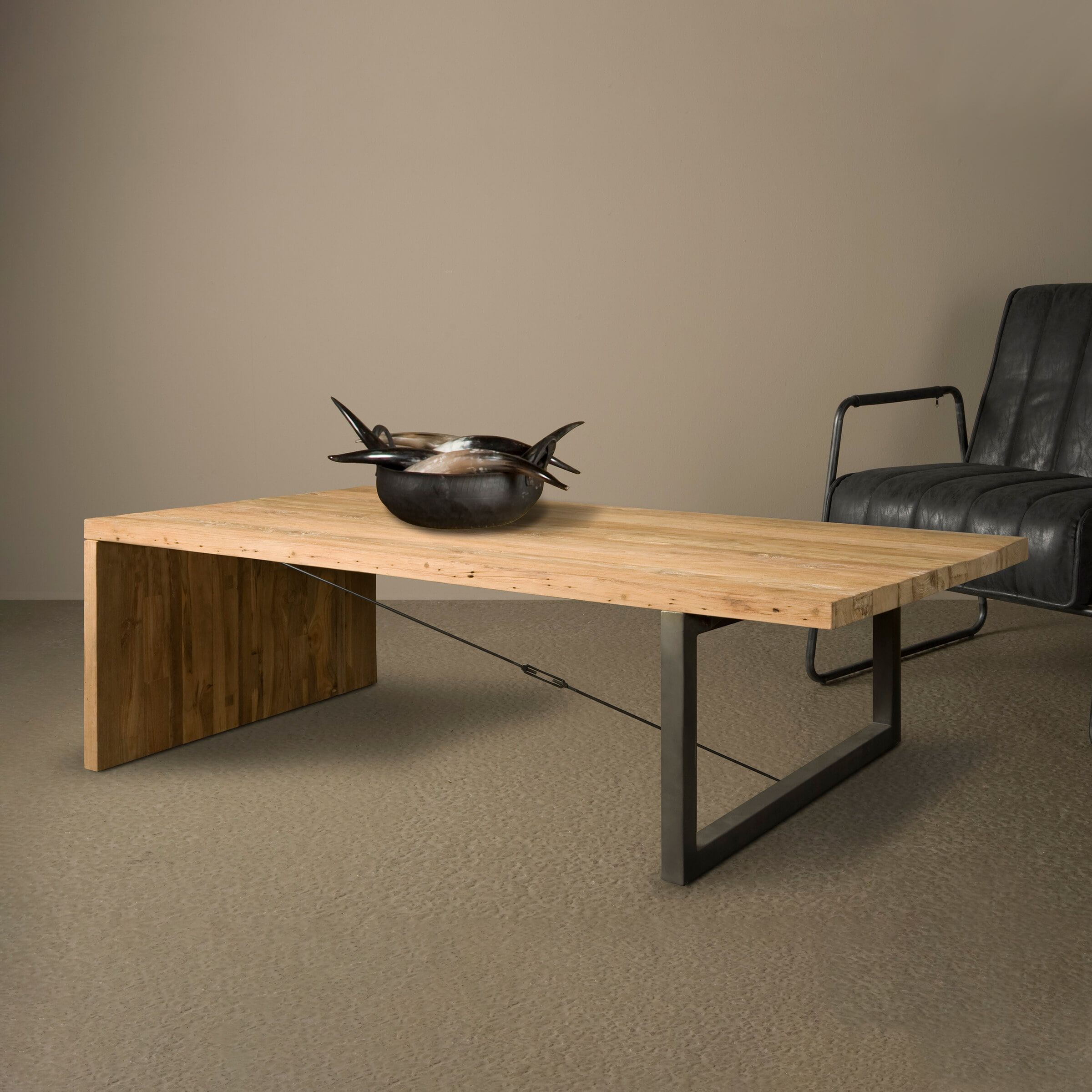 Tower Living Salontafel Lucca – Duurzame Houten Tafel 135 × 75 cm