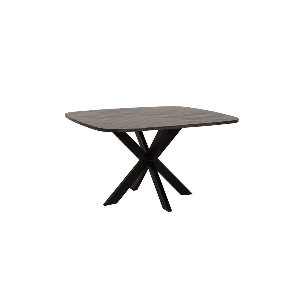 Tower Living Silvi mangohouten eettafel – Ovaal, 130 × 130 cm, warme bruine toets