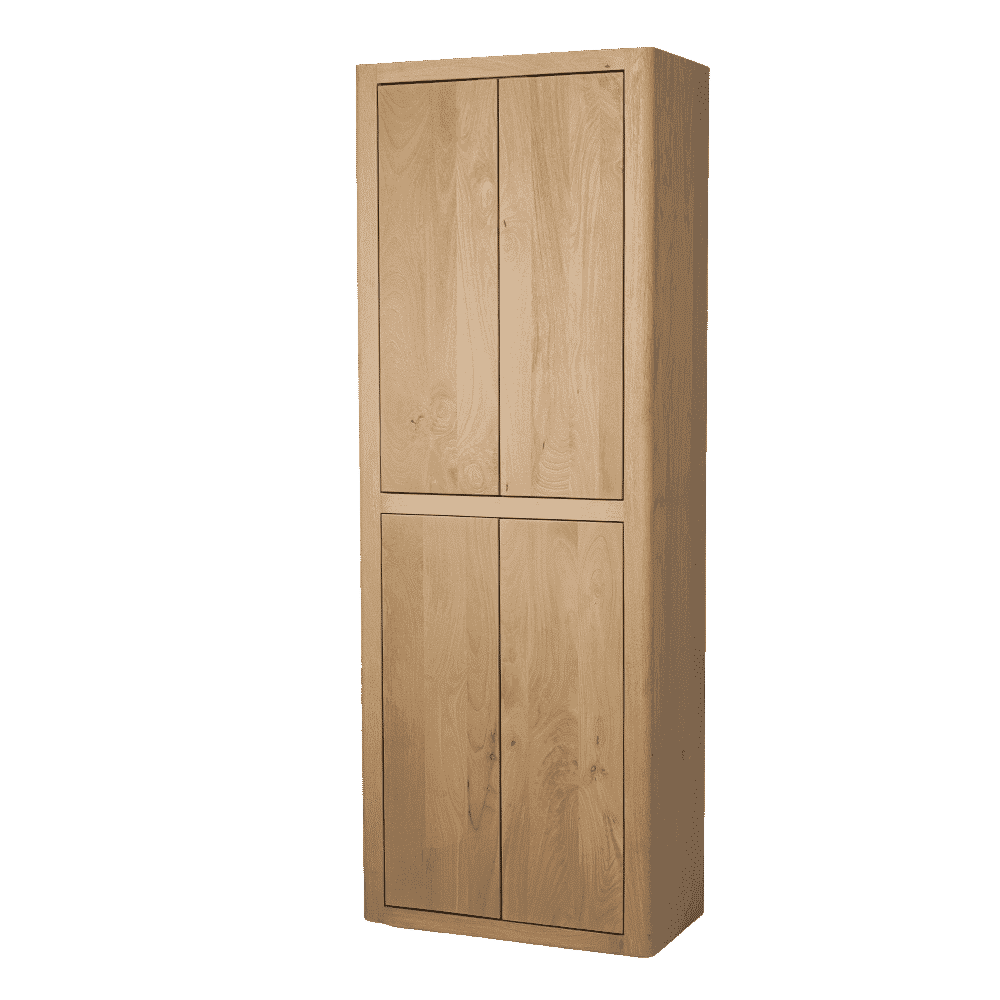 Tower Living Tenna Opbergkast mangohout – natureel, 220 × 80 cm
